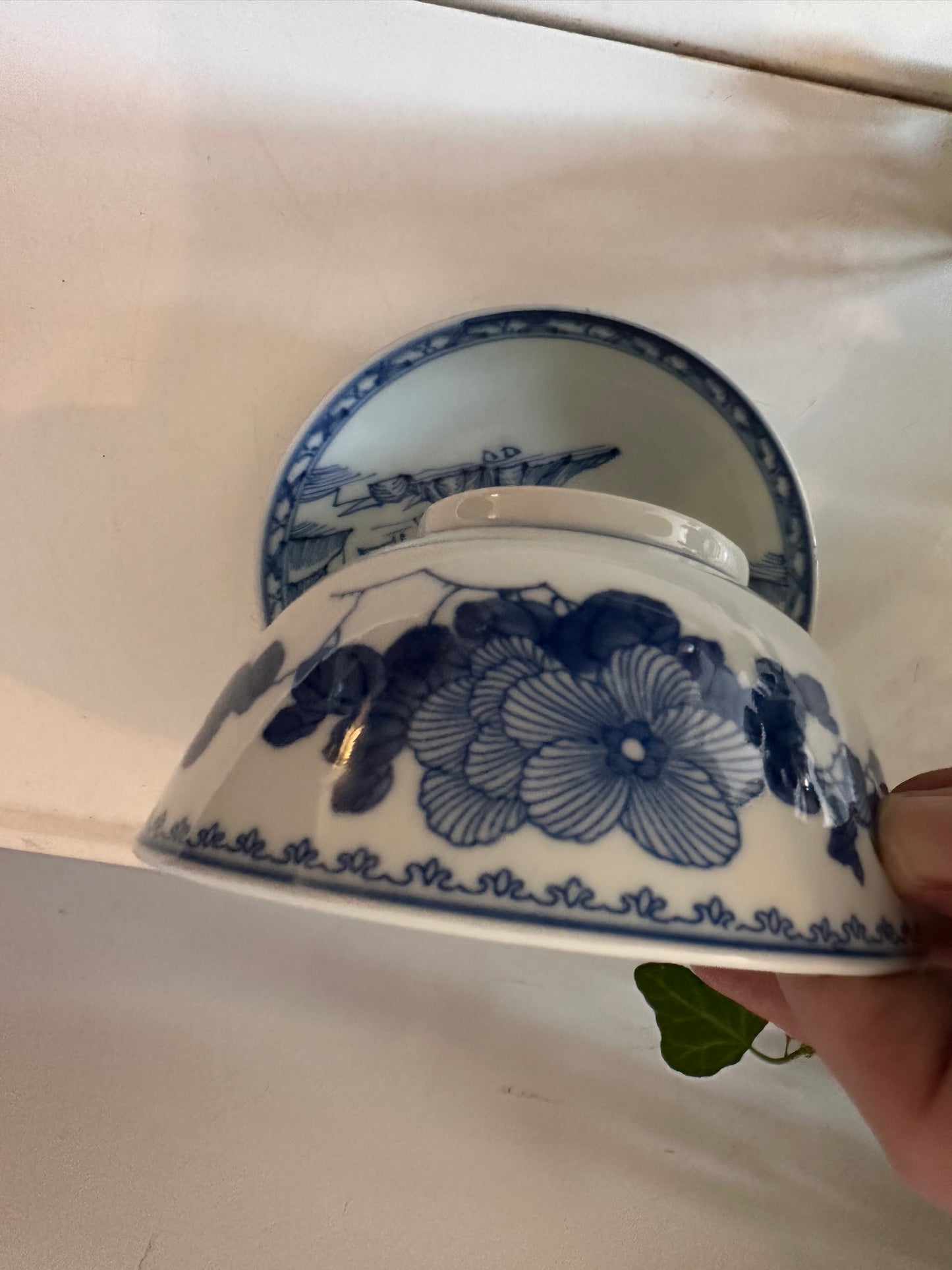 Chinees kommetje met schoteltje