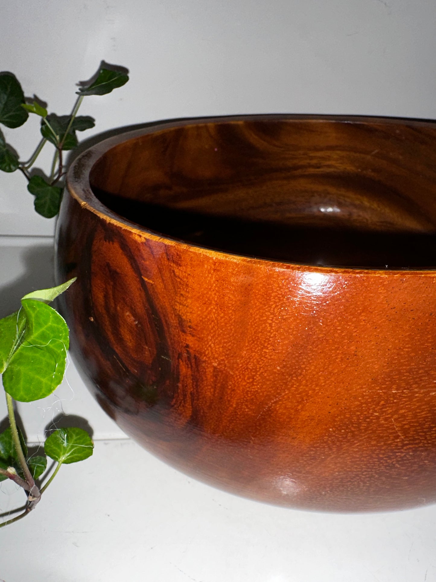 Teak houten vintage schaal