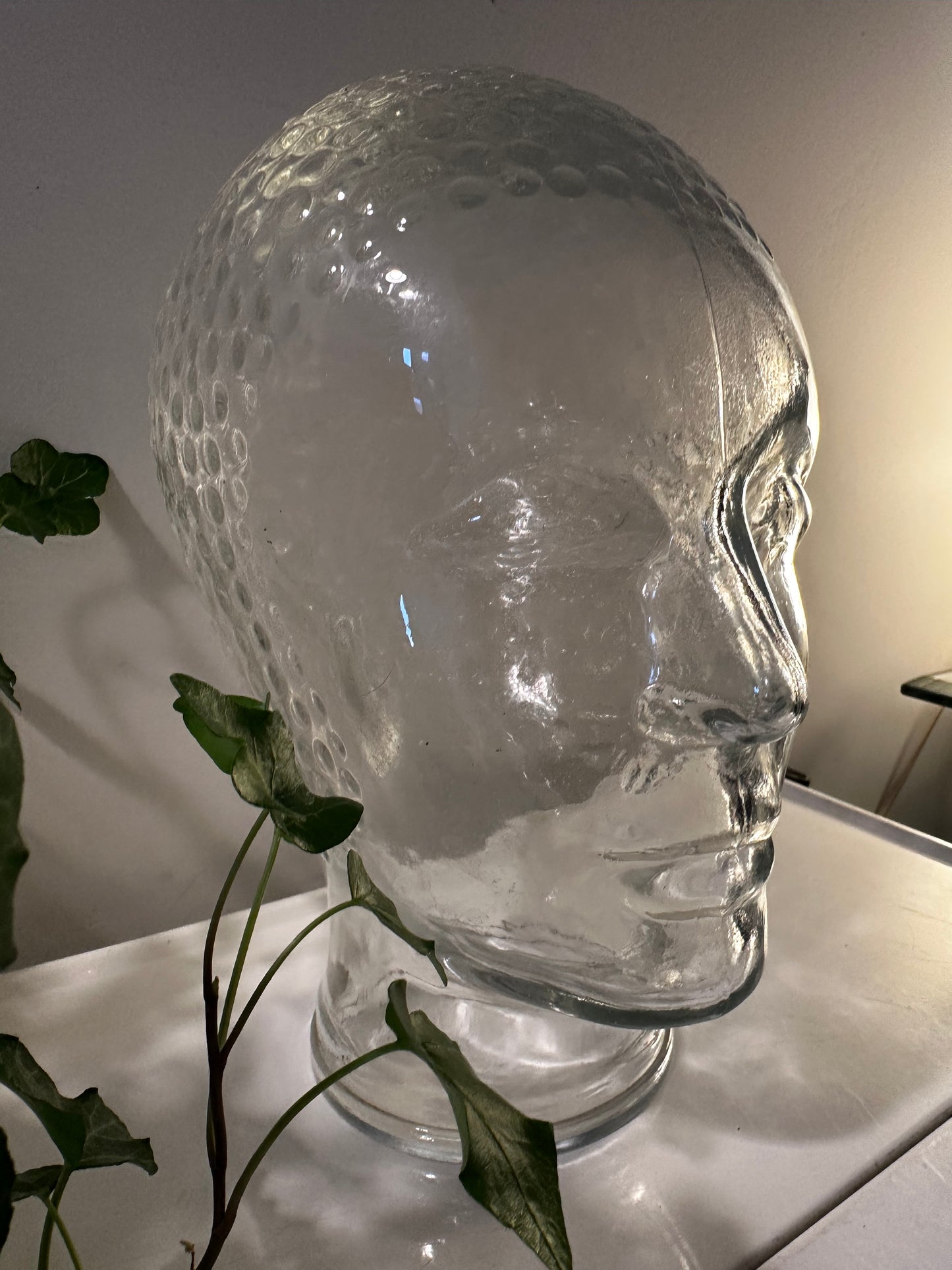 Vintage glazen hoofd