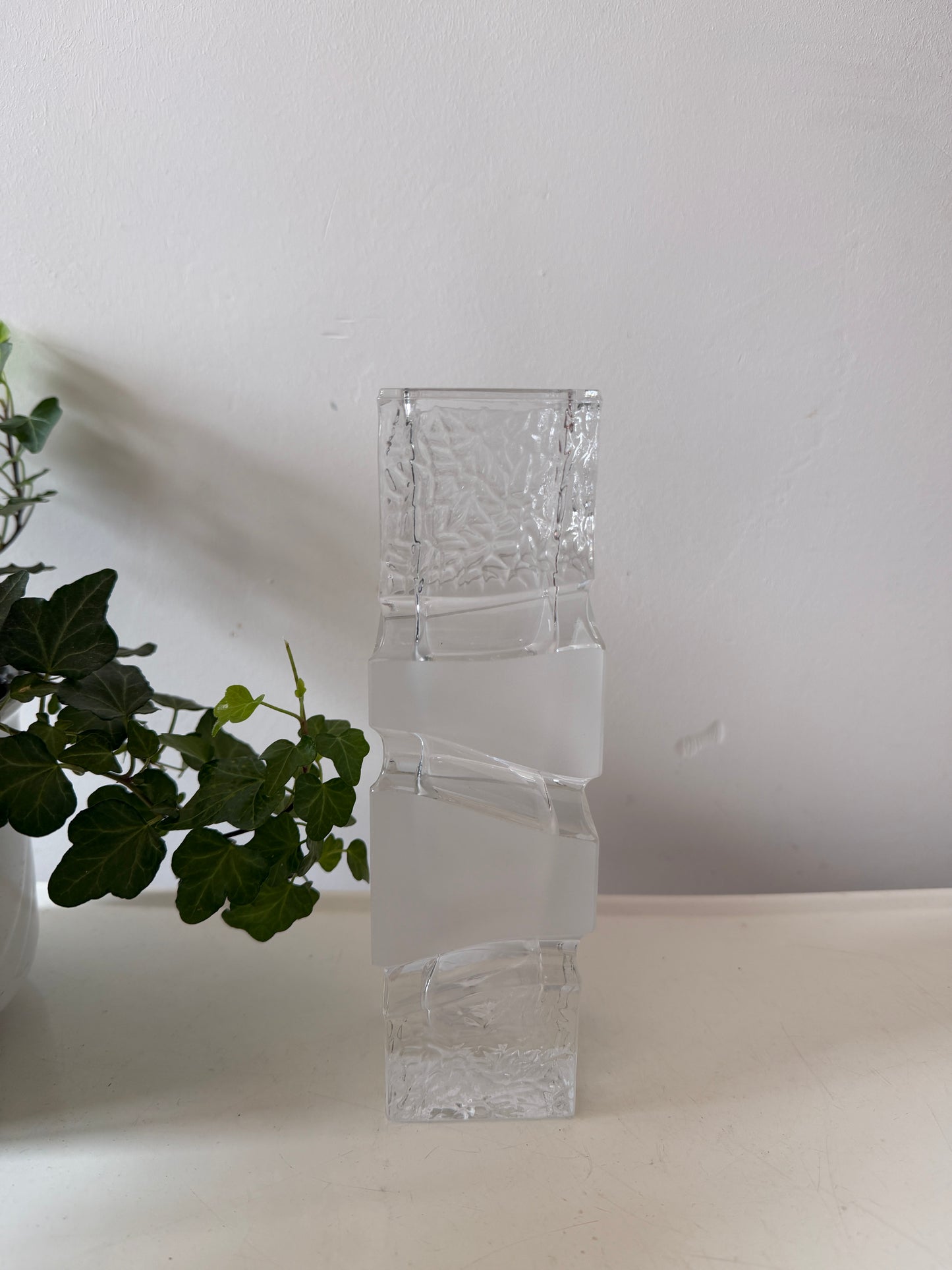 Glazen pop art stijl vaas kristal