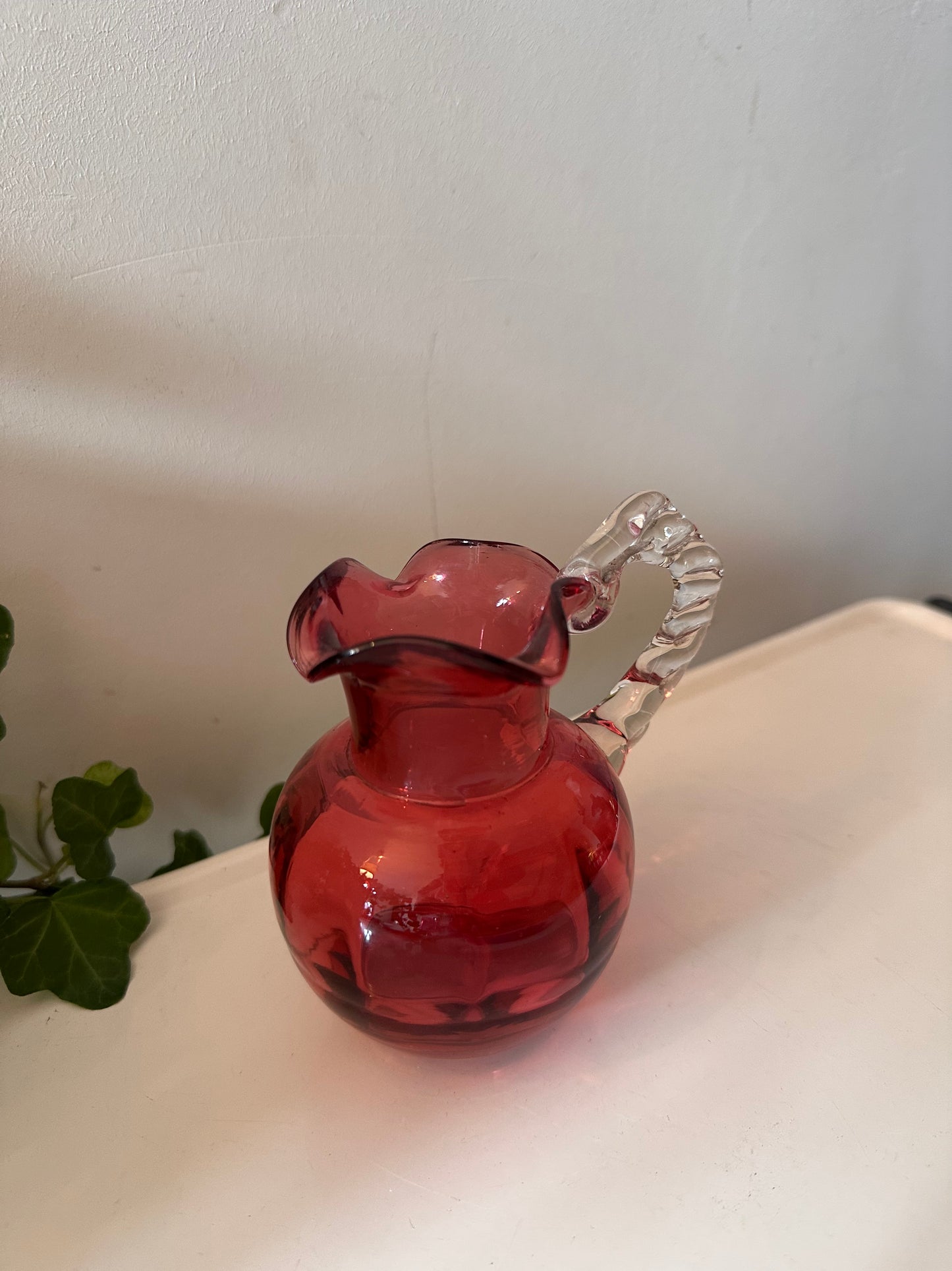 Cranberry glas mini kan jaren 50