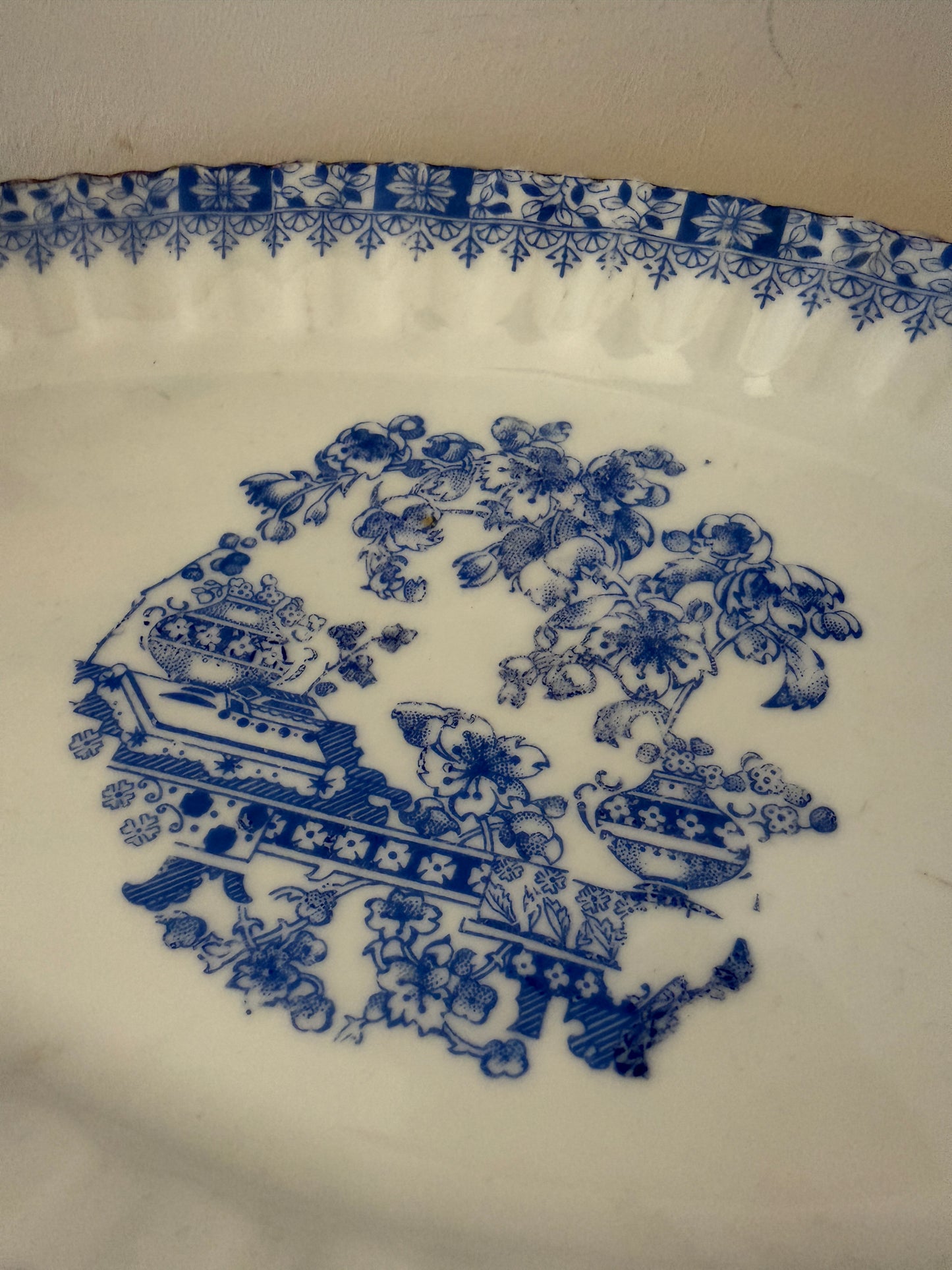 Porseleinen schaal chinablue Bavaria