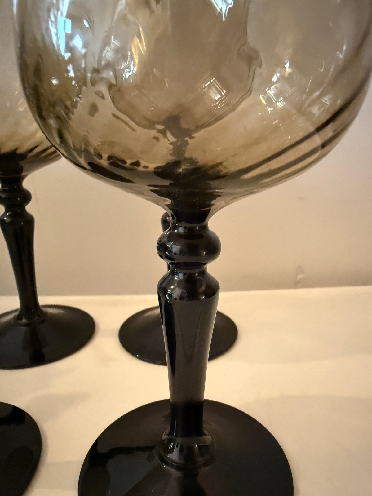 Set van 4 vintage luminarc wijnglazen