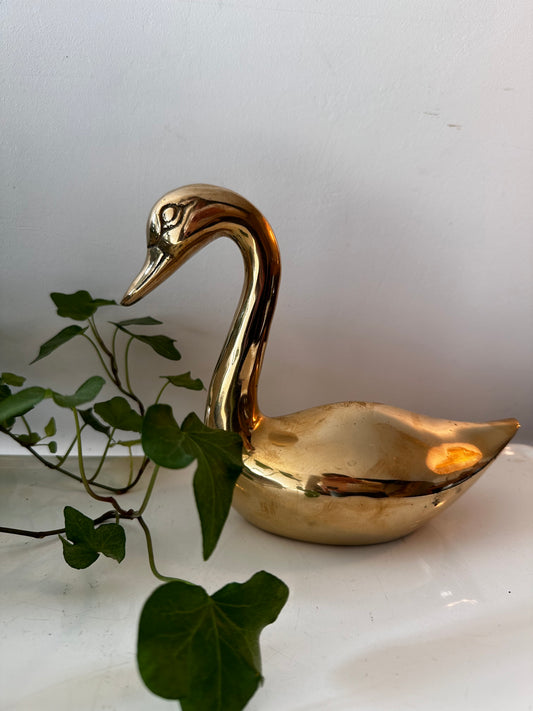 Messing vintage zwaan