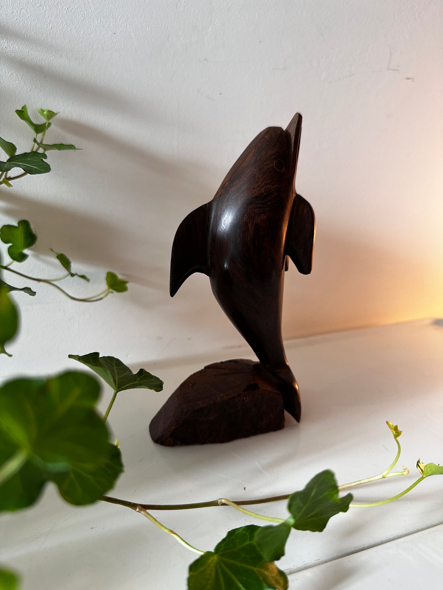 Mid Century boekensteun dolfijn vintage