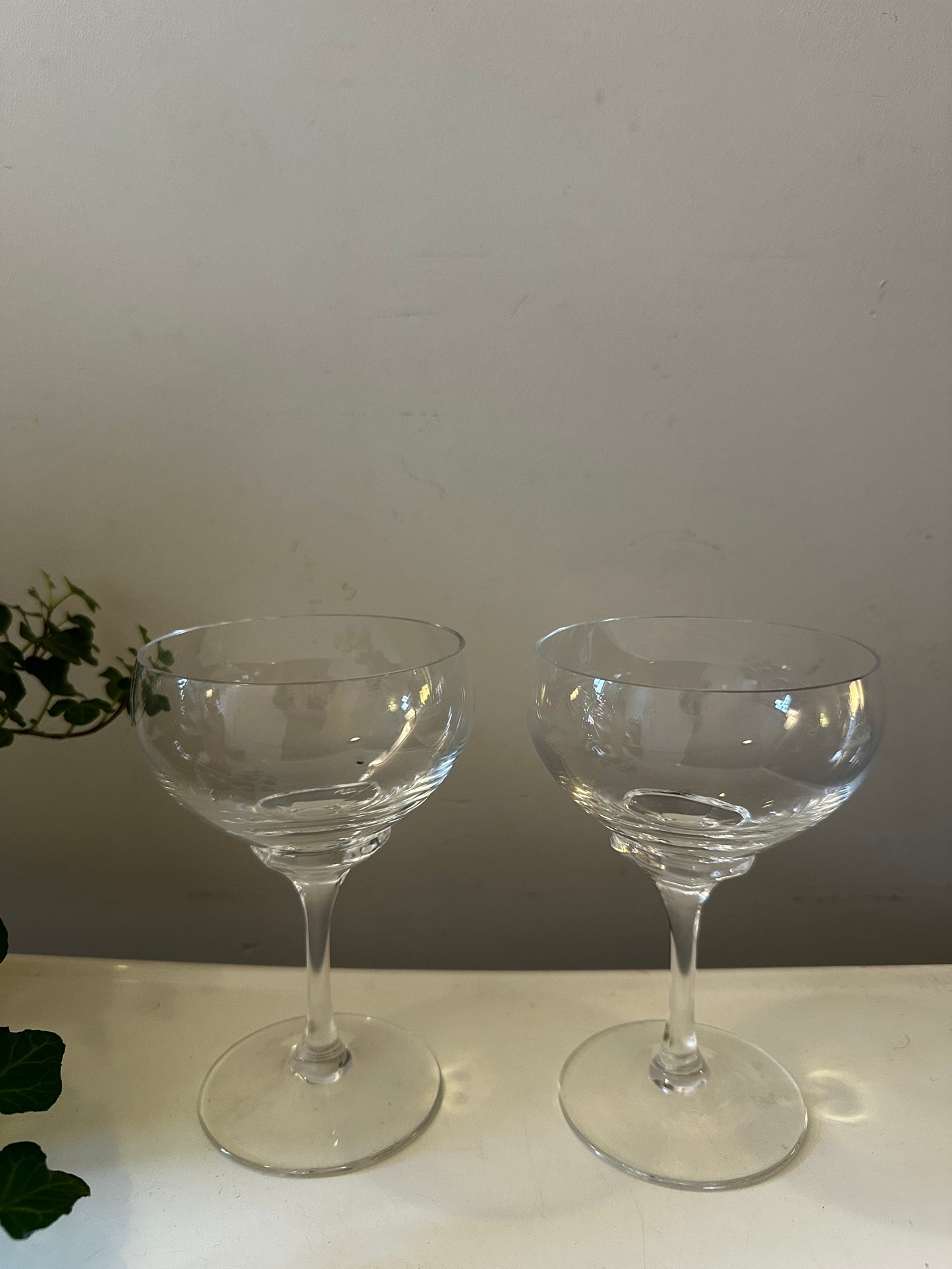 Set van 2 coupe champagne glazen
