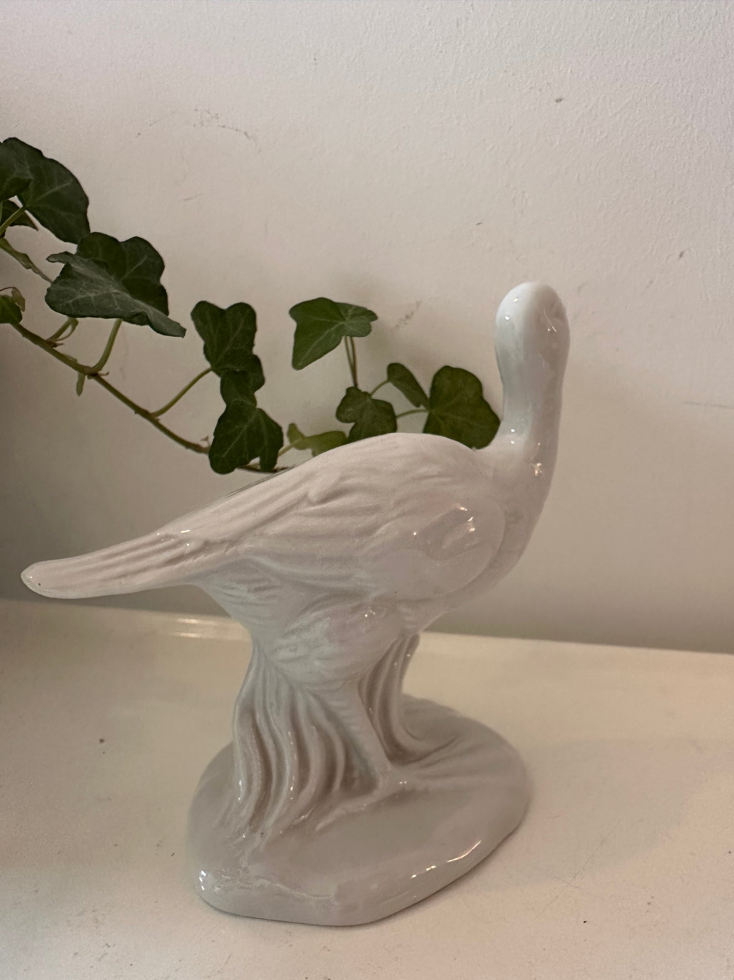 Porseleinen beeldje van vogel Italiaans porselein