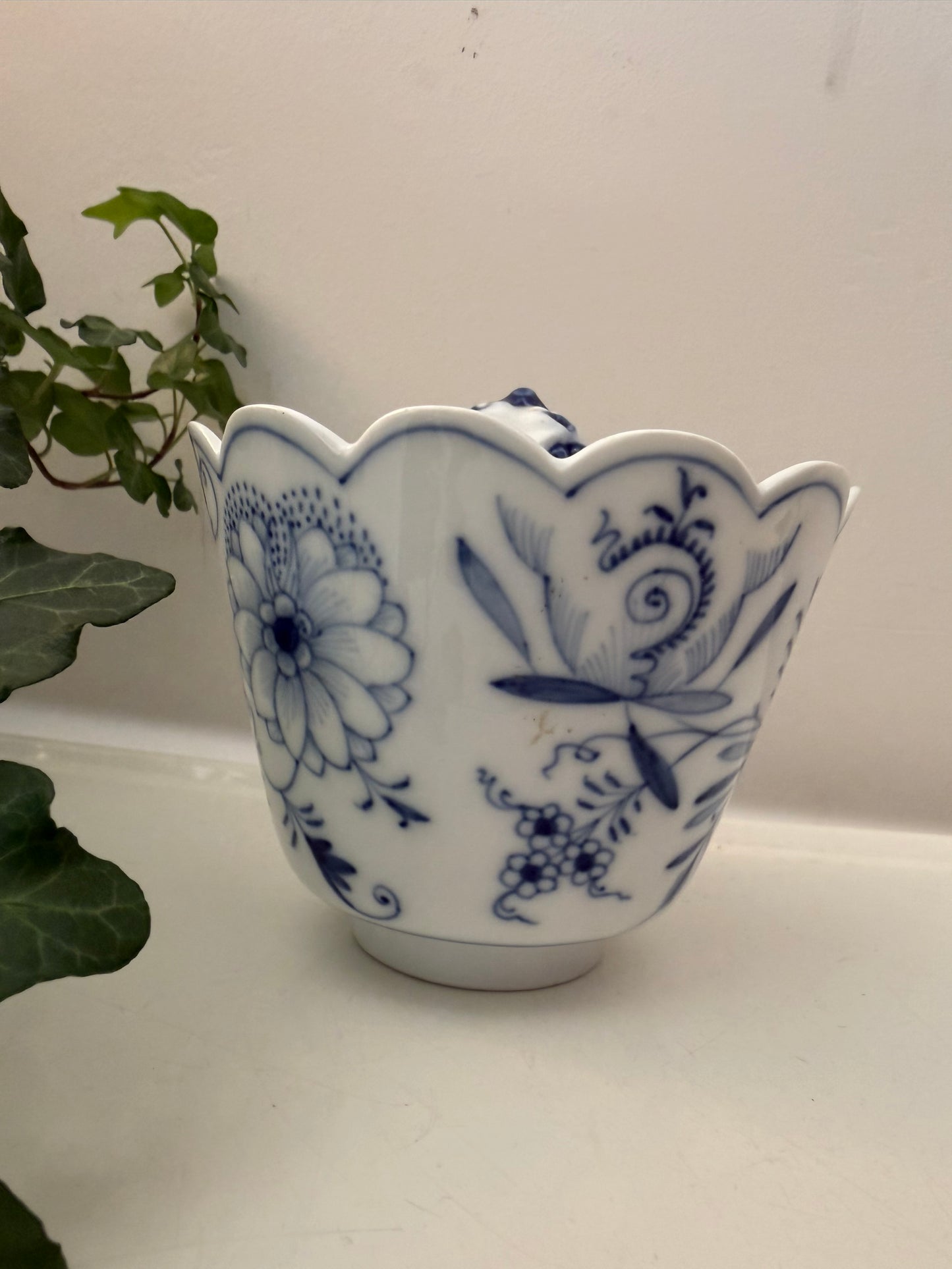 Suikerpotje blauw wit