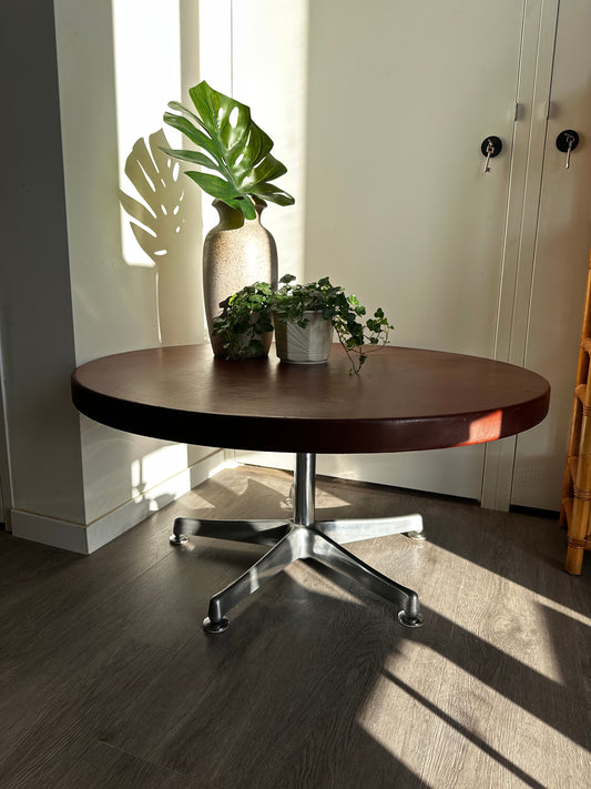 Faux Leather salontafel coffeetable jaren 1970