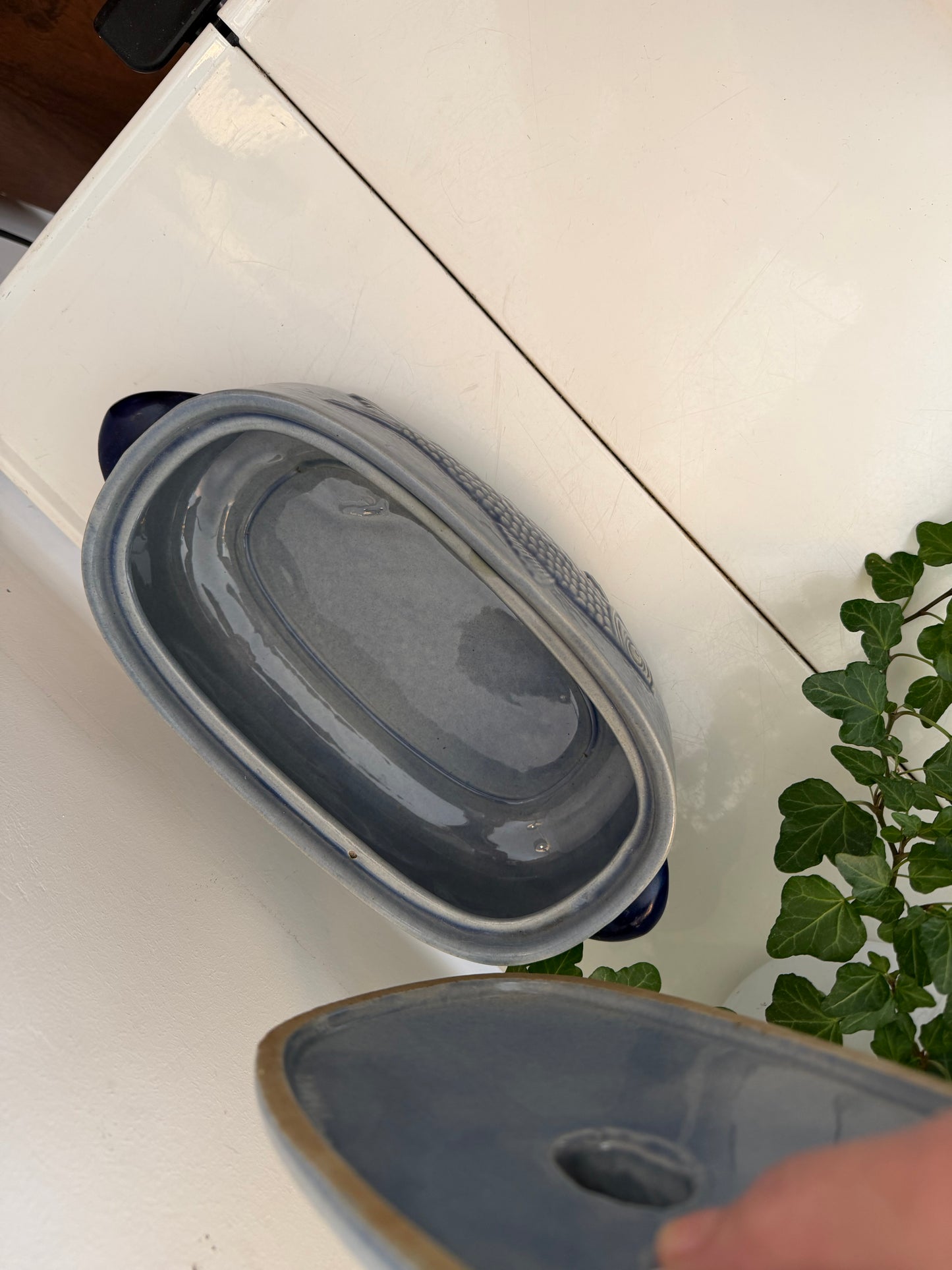 Vis terrine/ ovenschaal jaren 70