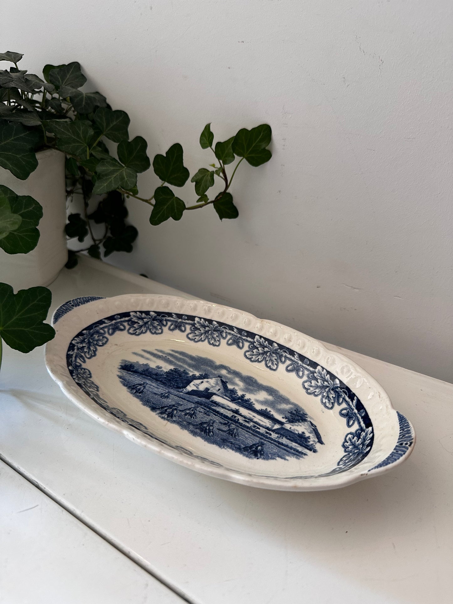 Keramiek blauw wit schaaltje