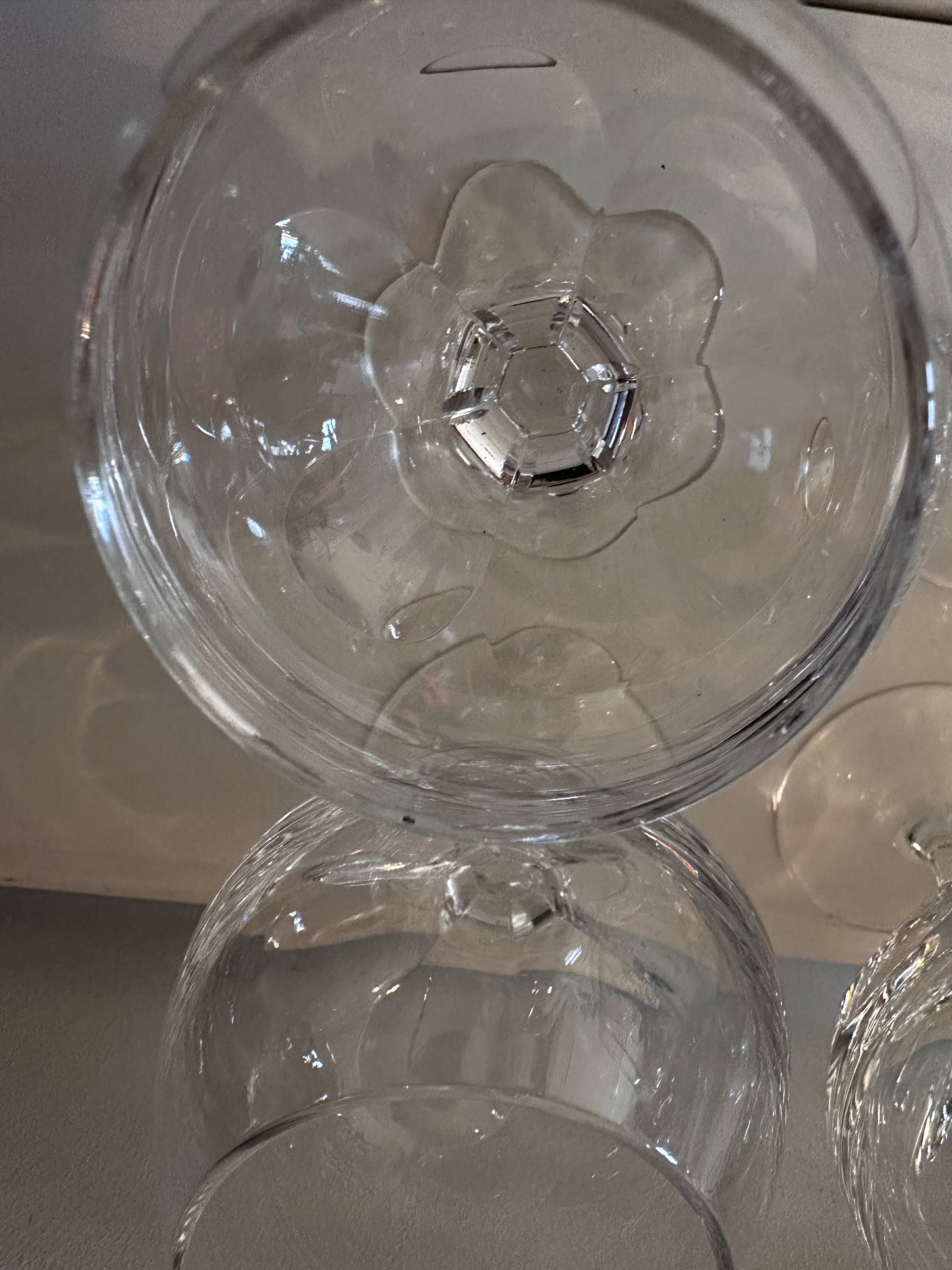 Set van 4 kristallen cognac glazen