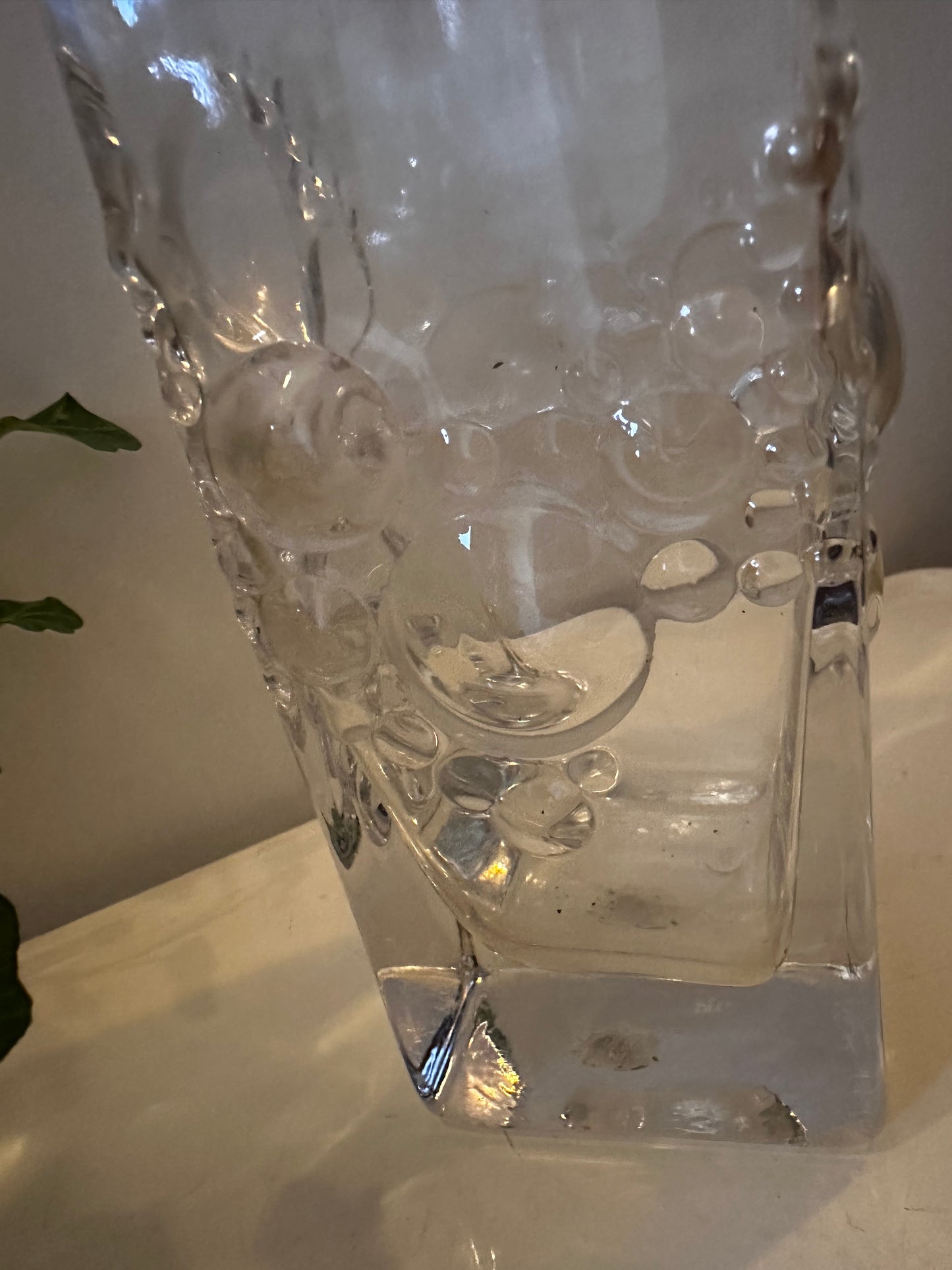 Pop art glazen vaas bubble design