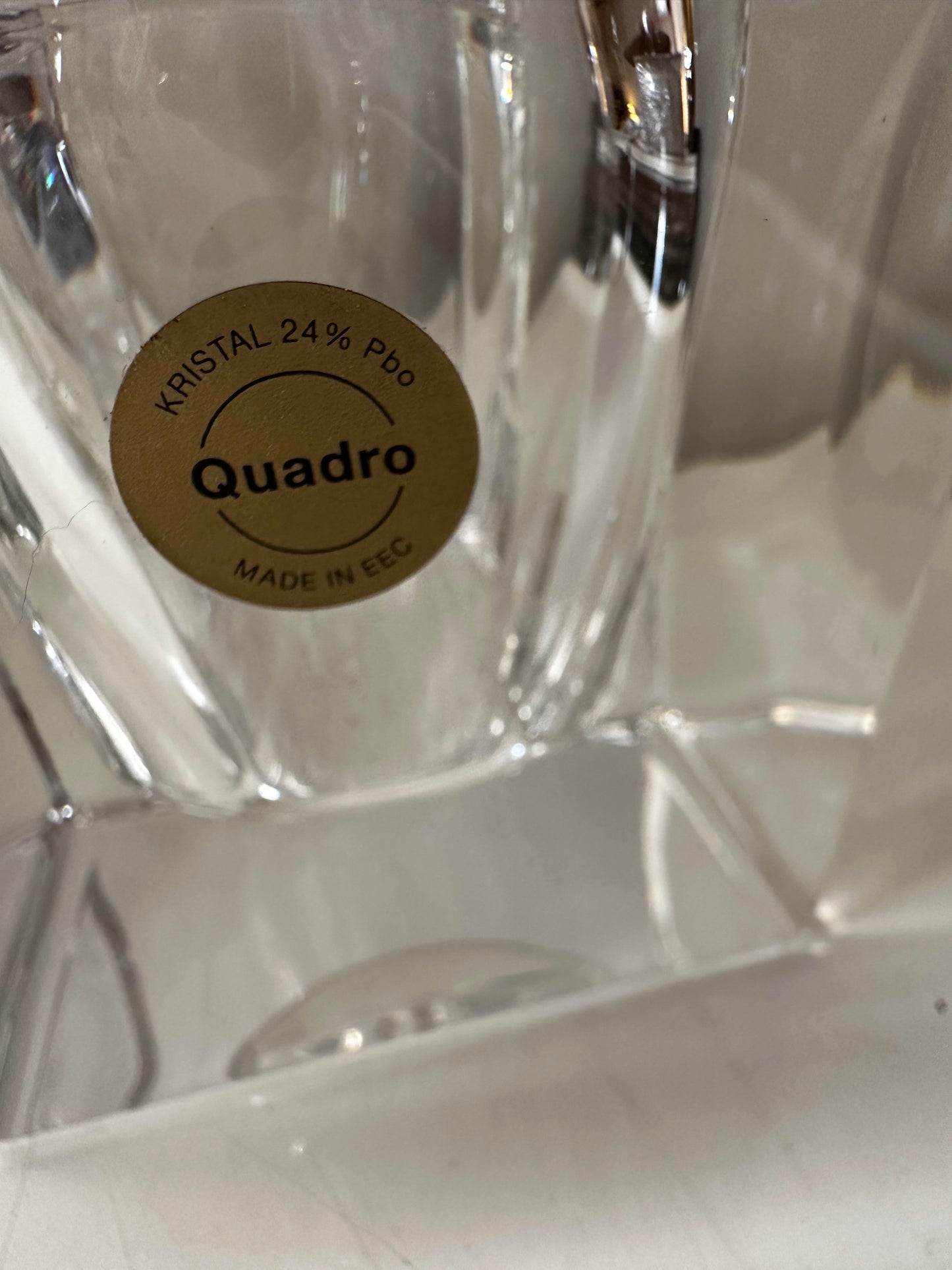 Set van 2 kristallen kandelaars