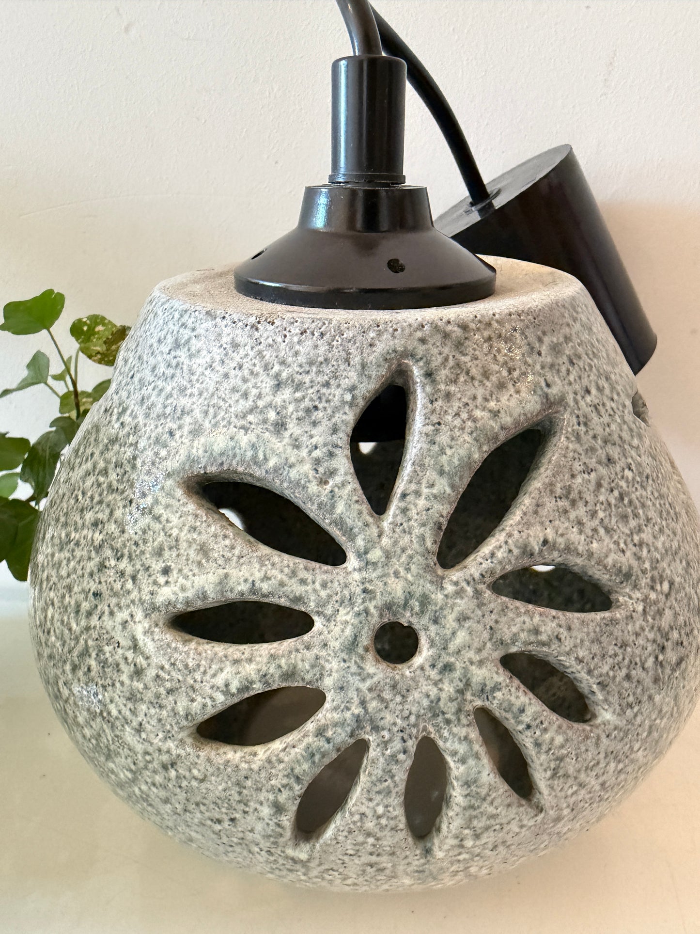 Keramieken jaren 70 hanglamp