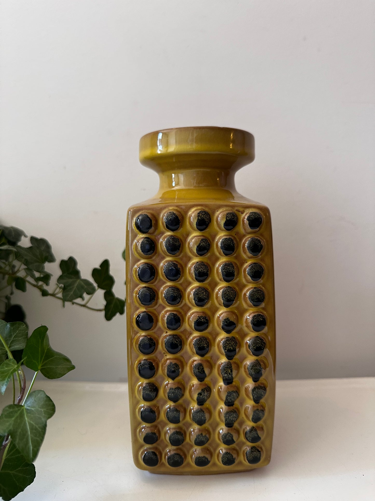 West Germany vaas olijfgroen