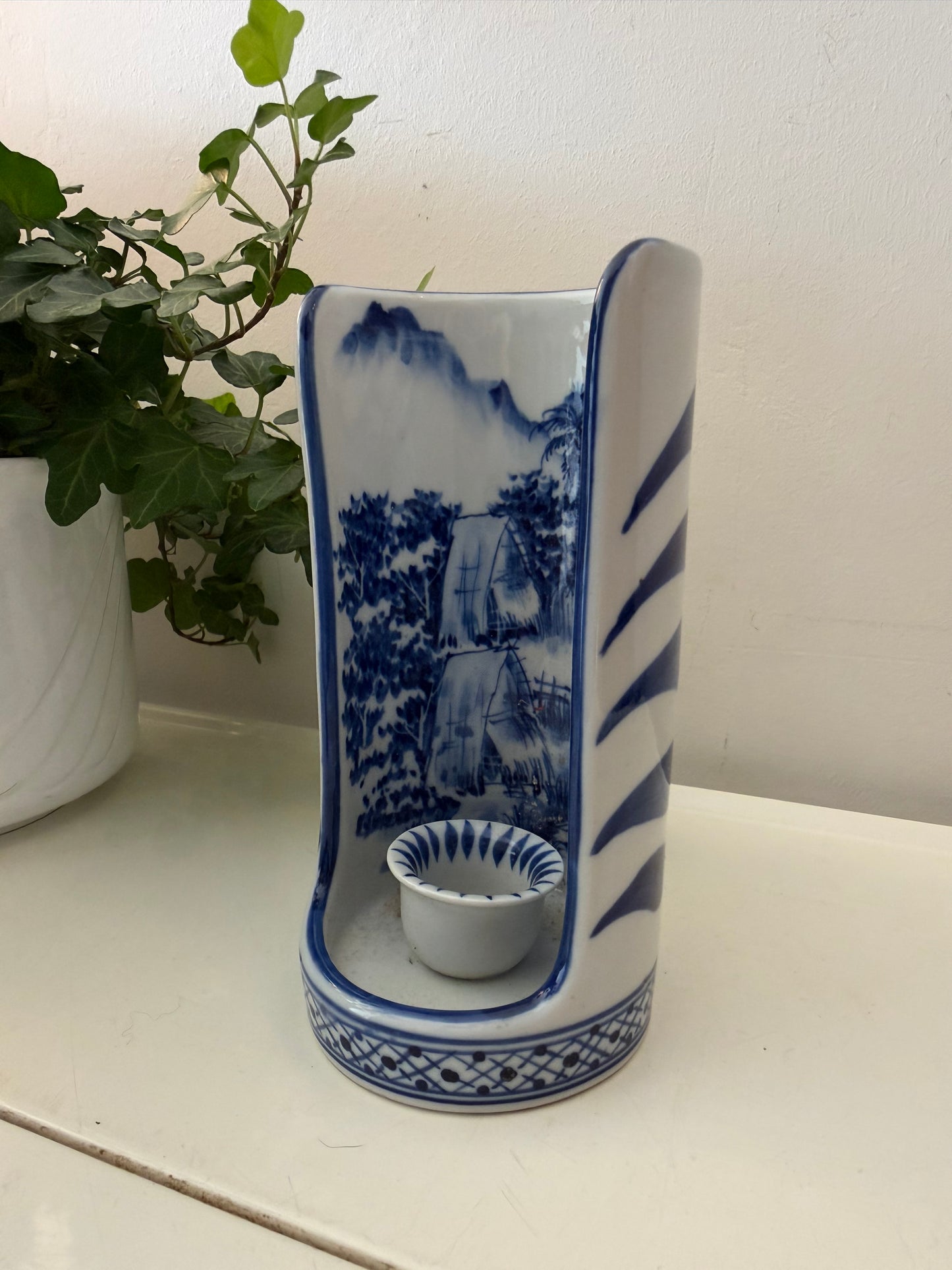 Keramieken wandkandelaar