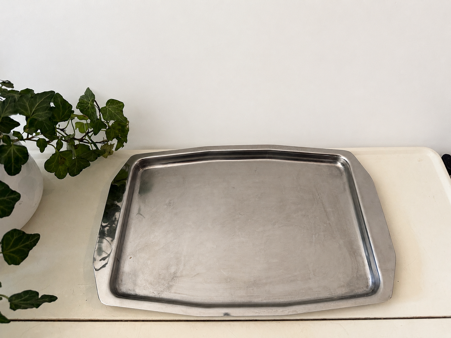 Chrome vintage dienblad