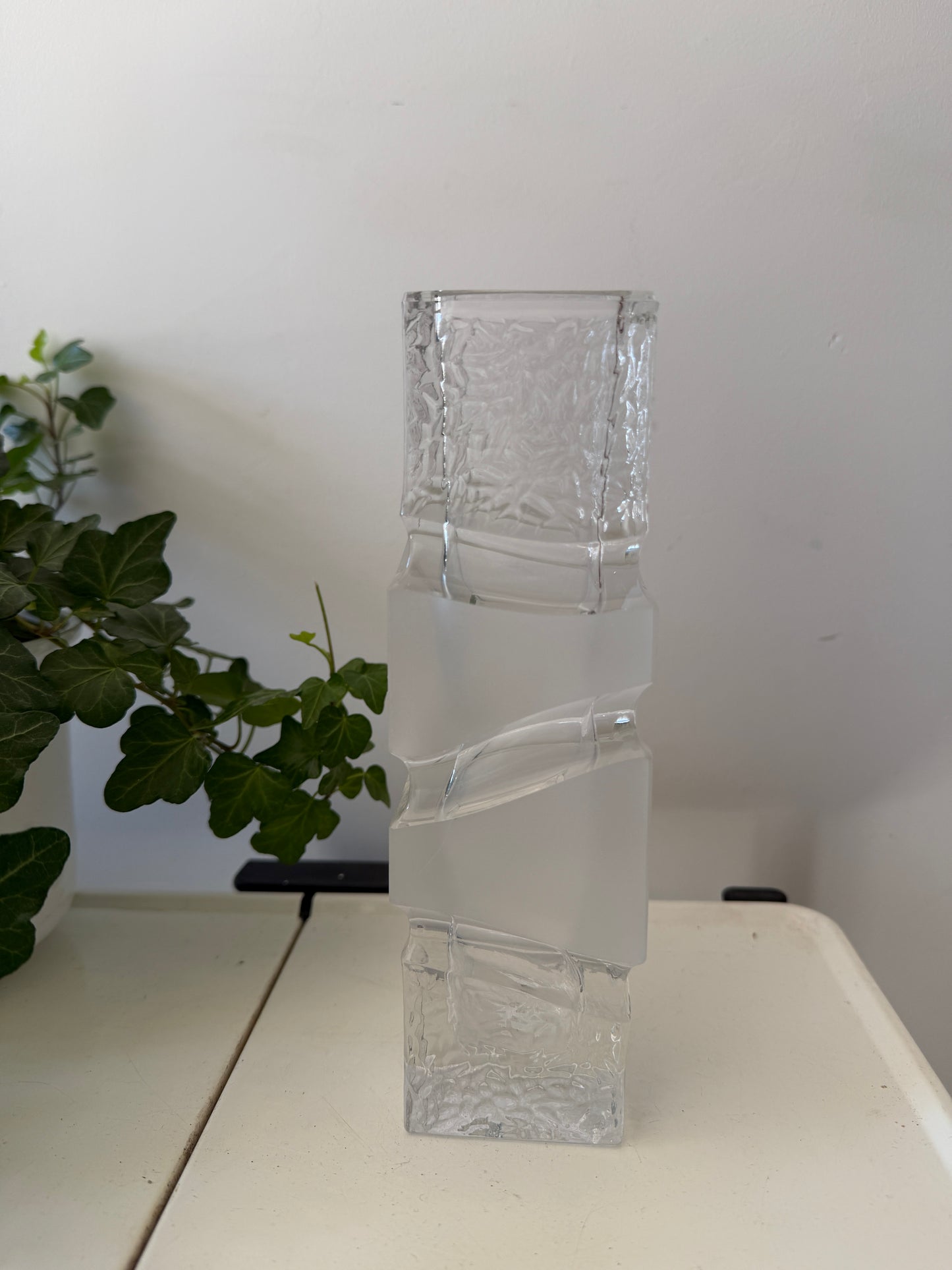 Glazen pop art stijl vaas kristal