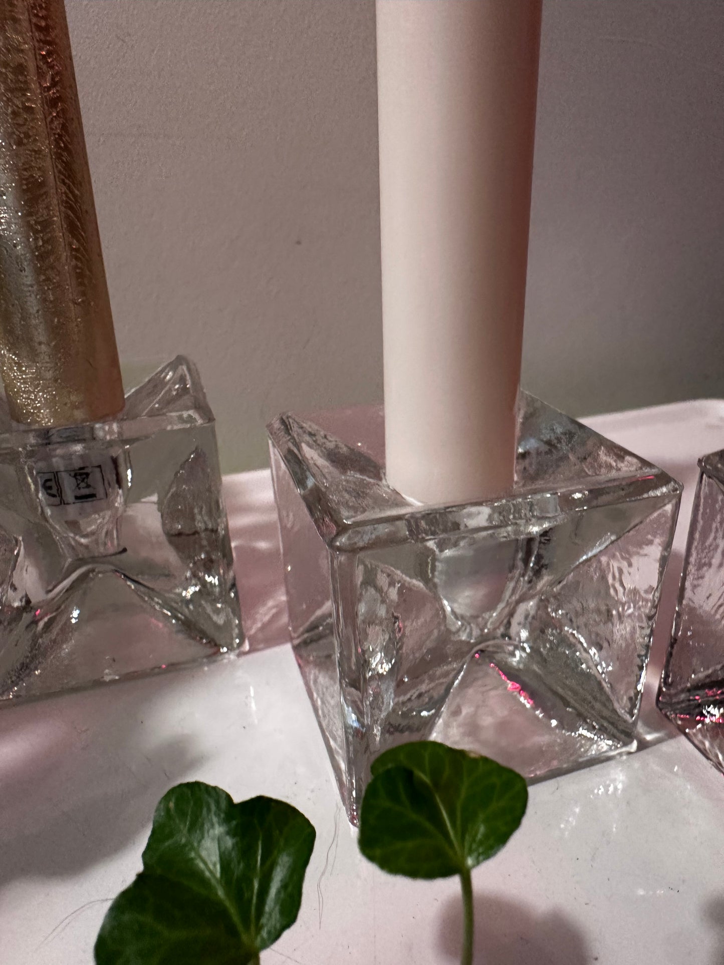 Kubus kandelaars mid century