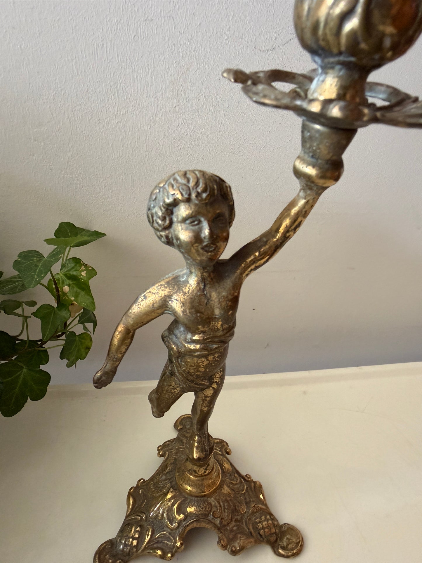 Kandelaar met engeltje