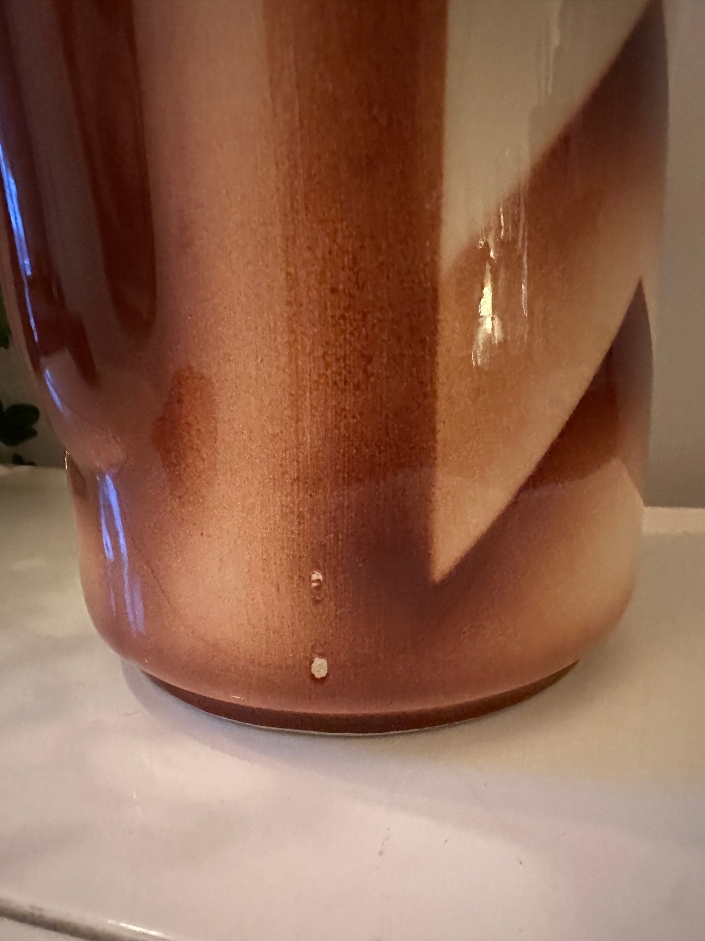 Jaren 70 koffiekan bruin beige