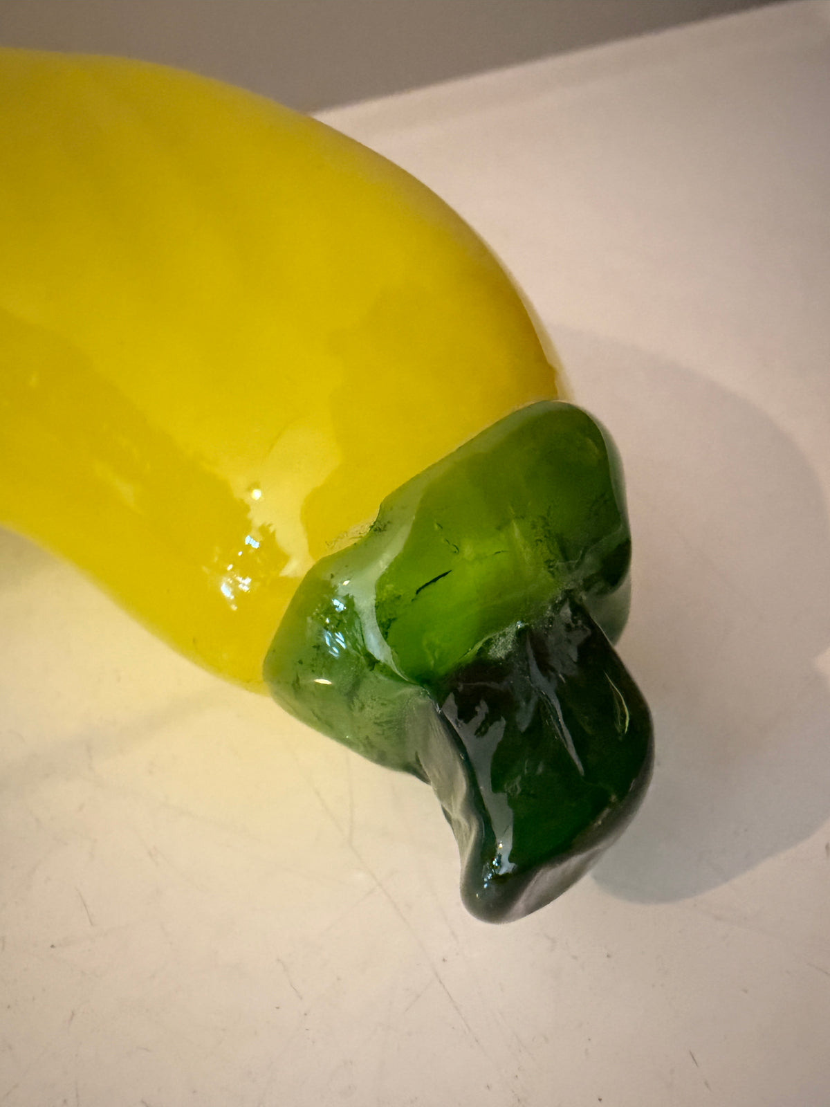 Murano glazen stuk fruit banaan