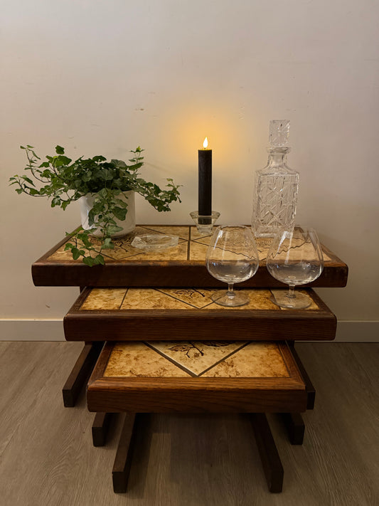 Deens design nesttafels jaren 60/70