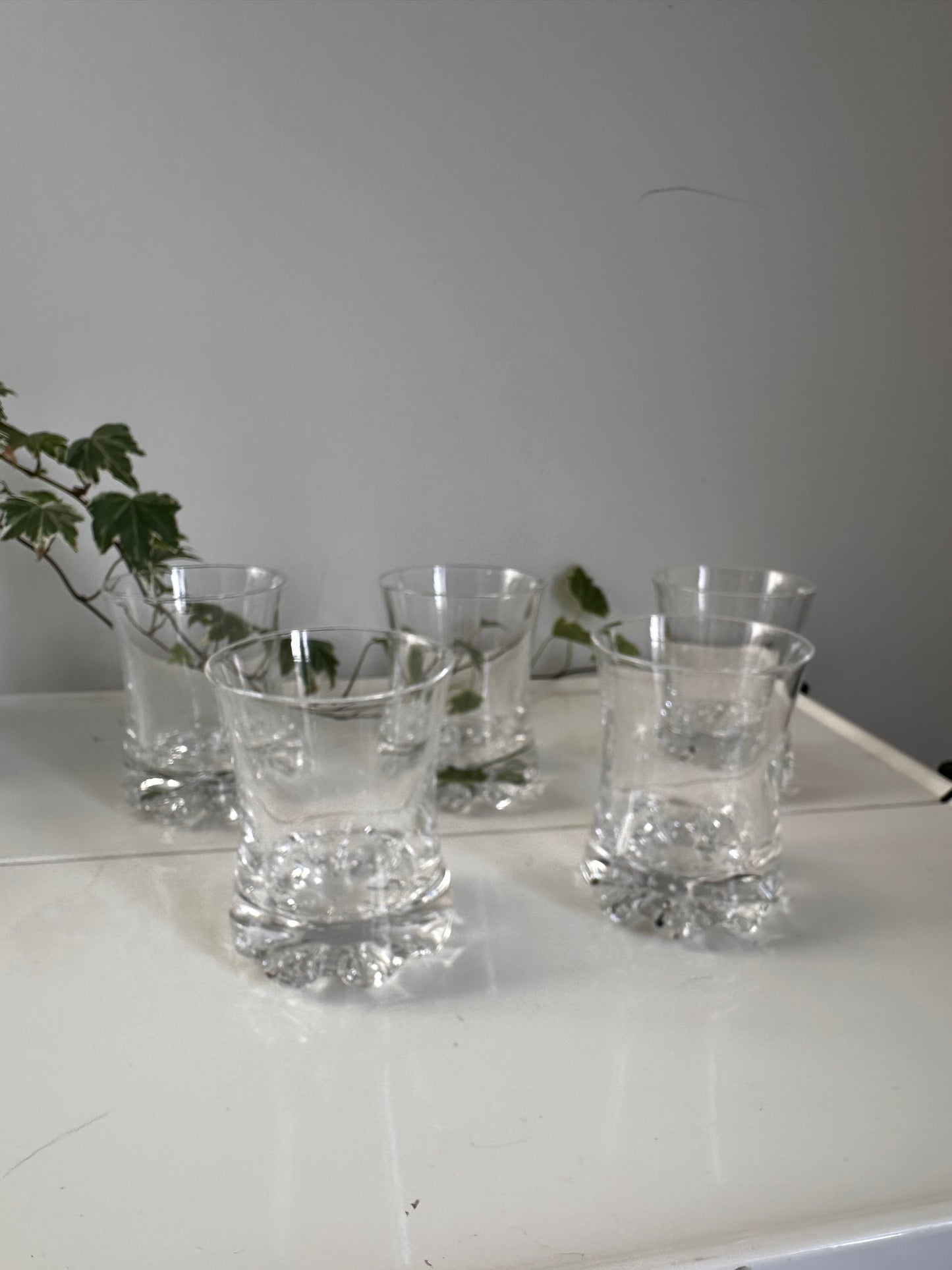 Set van 5 Jaren 80 waterglazen