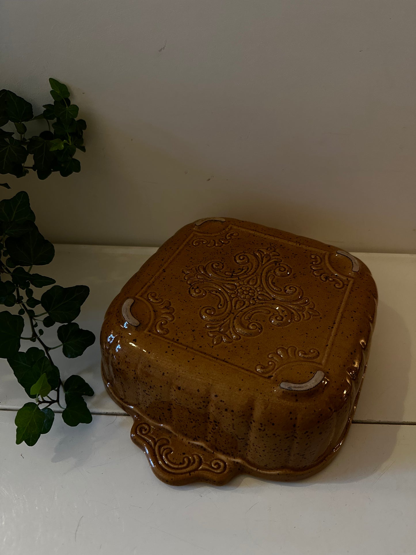 Keramieken jaren 70 ovenschaal