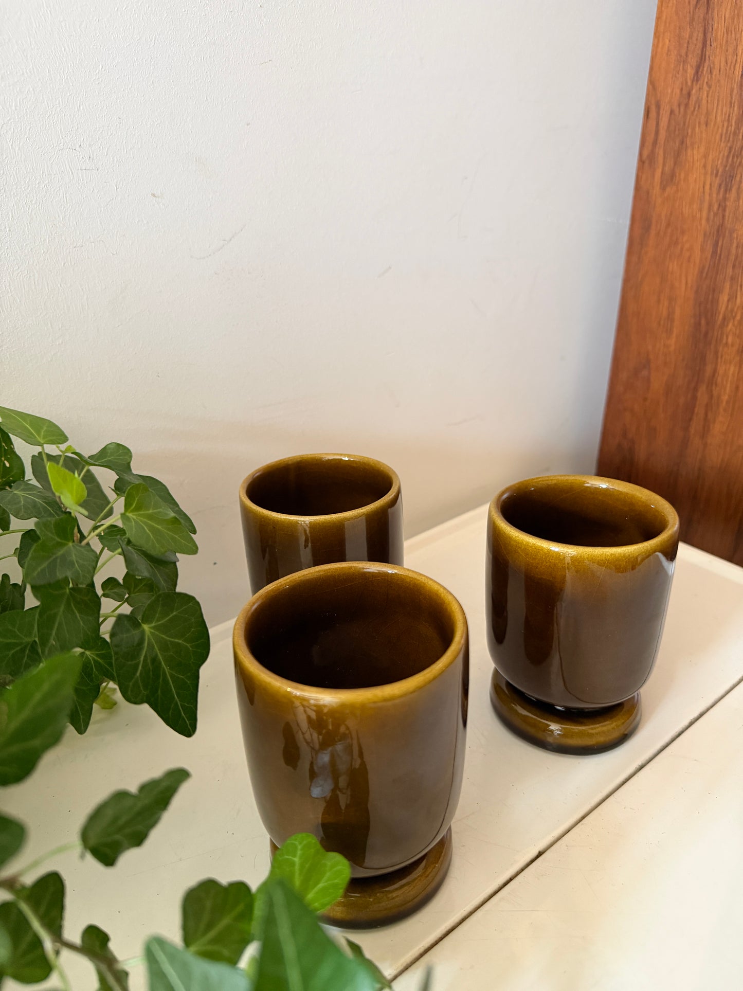 Set van 3 koffiemokken jaren 70 hutschenreuther