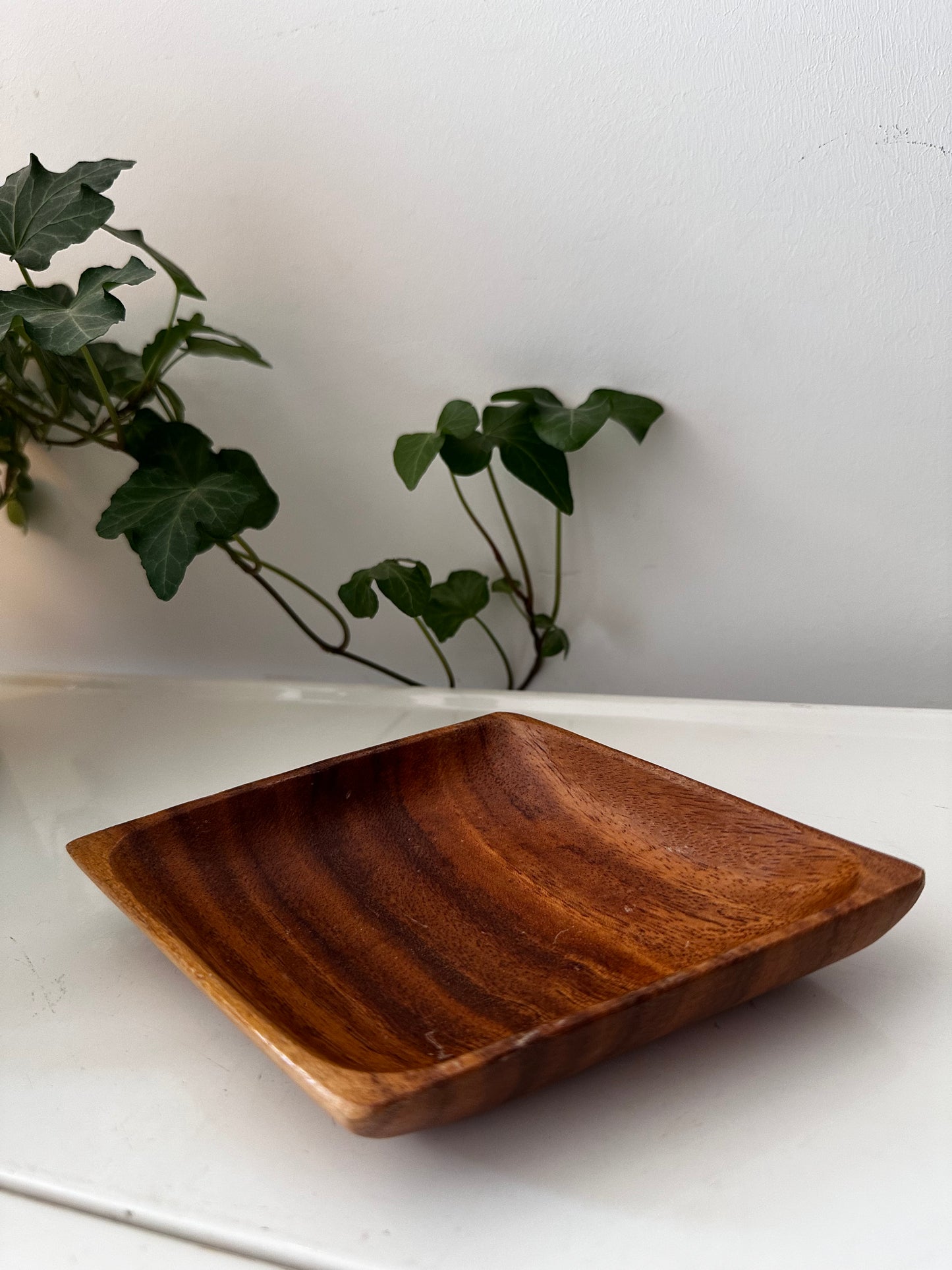 Mid Century teak houten serveerschaal