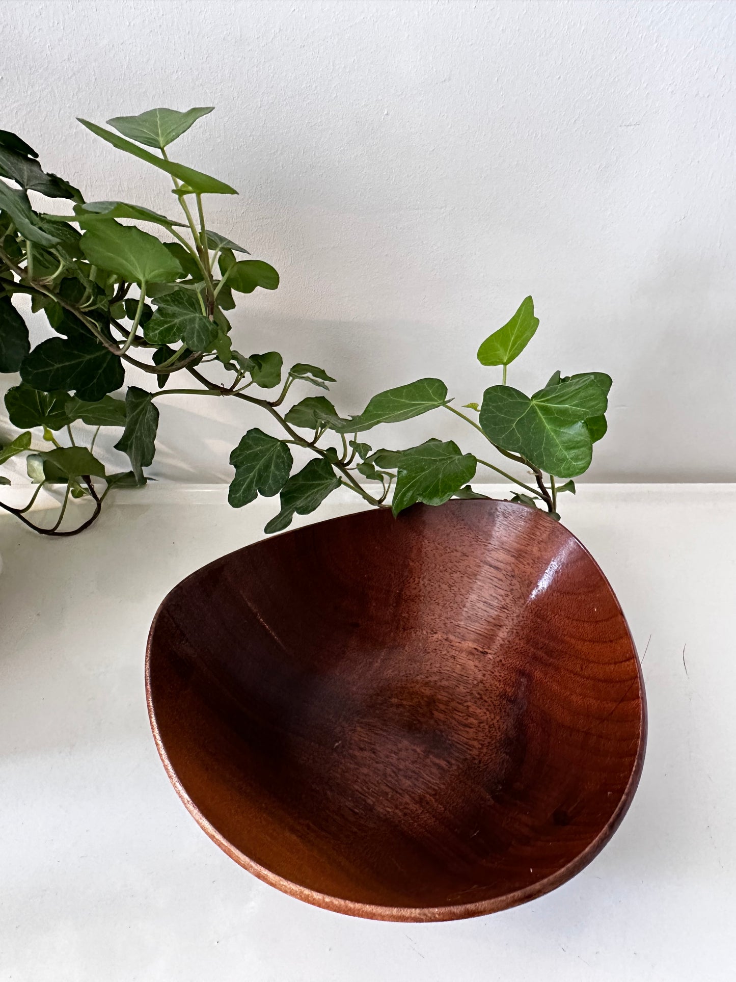 Mid Century teak houten schaaltje retro