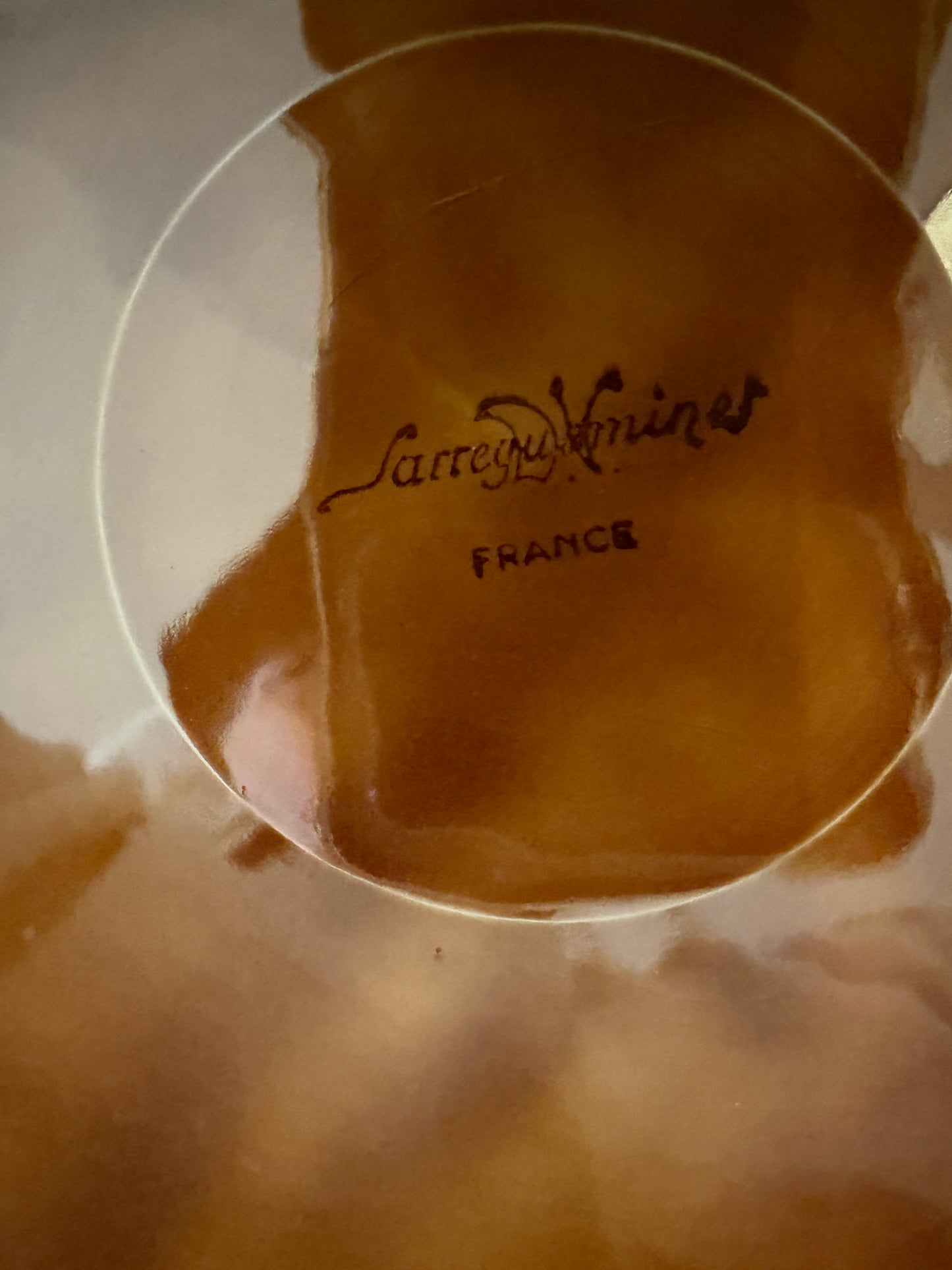 Set van 4 jaren 70 gourmetborden