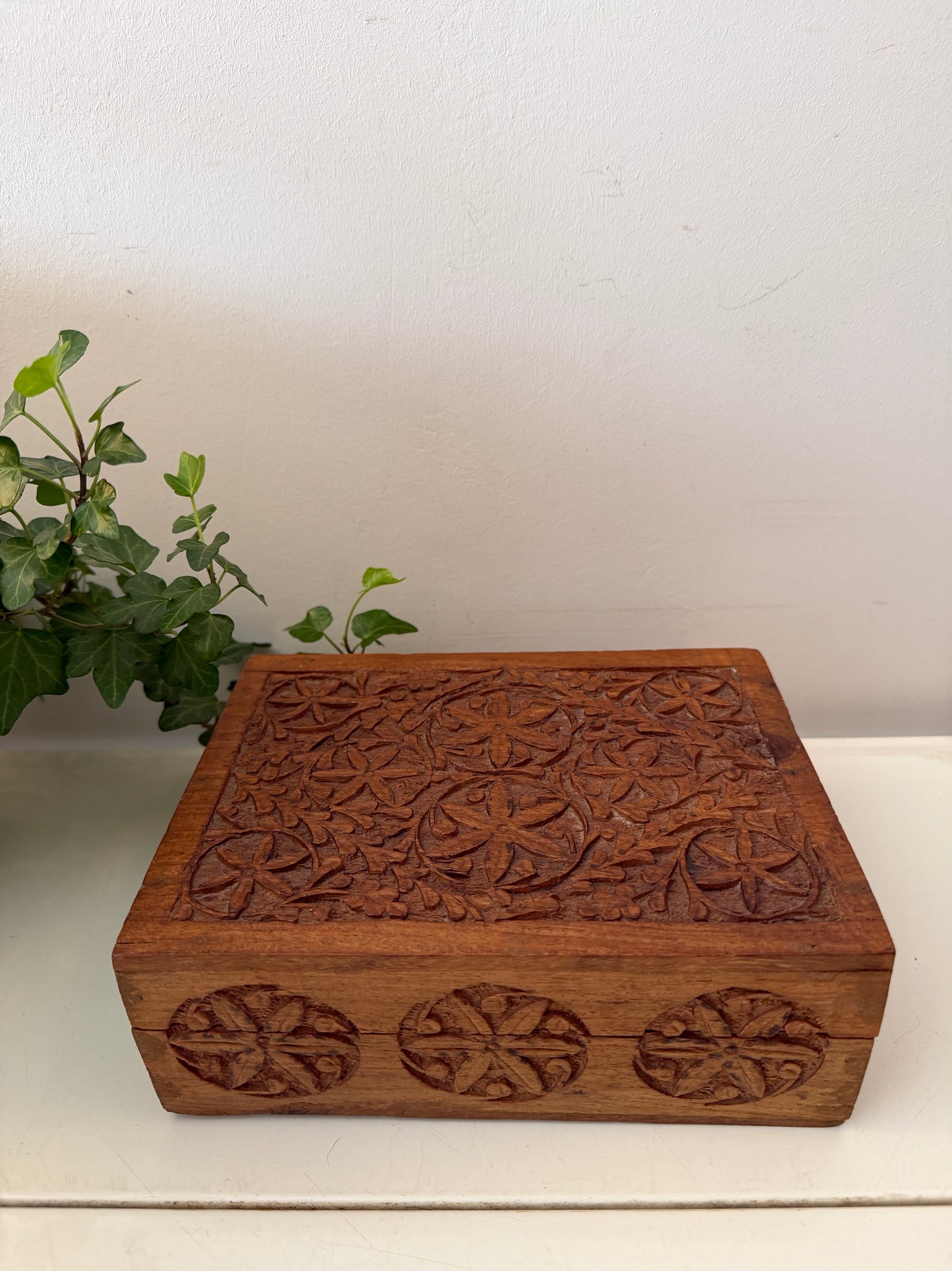 Houten bewaardoos