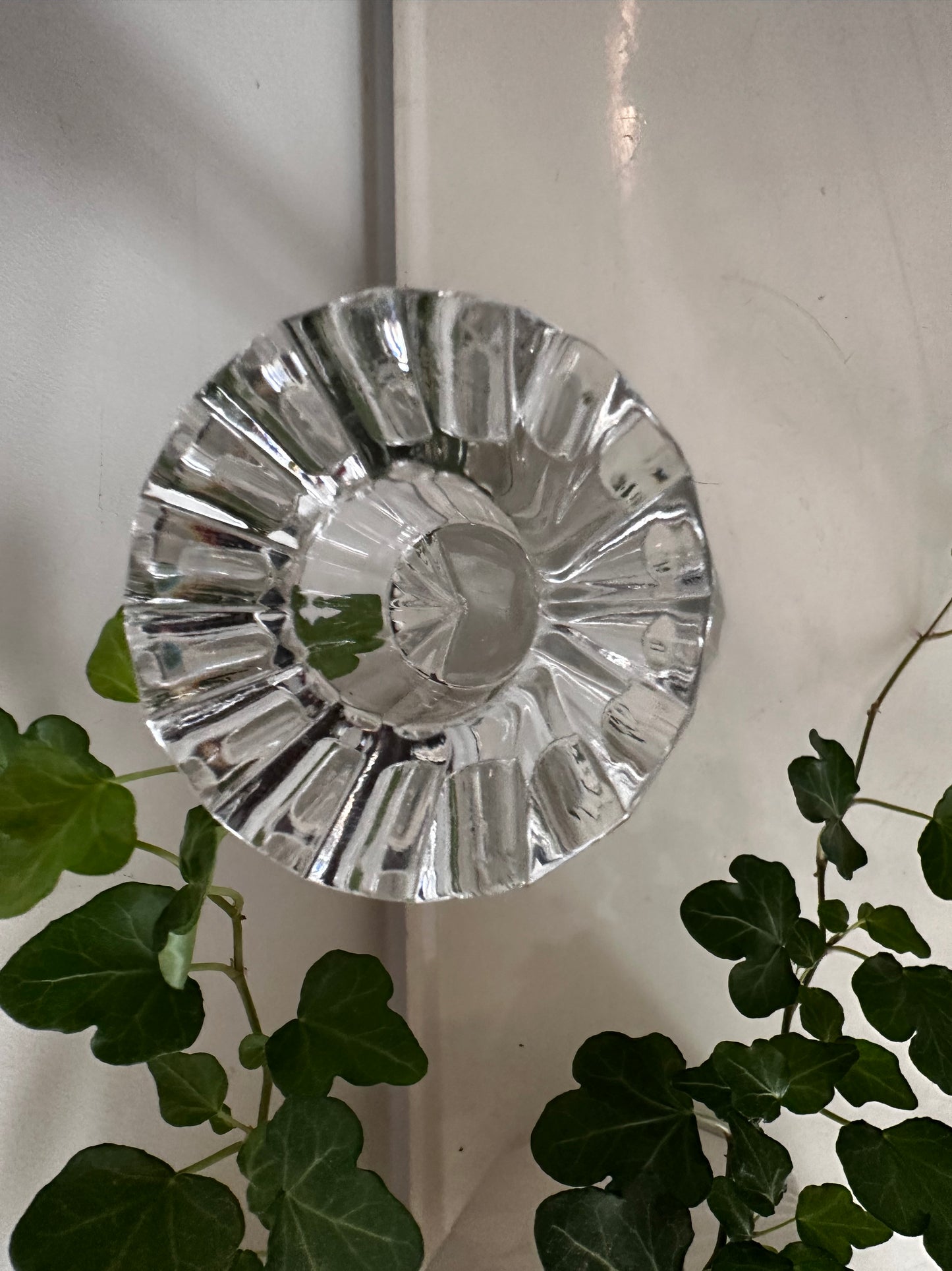 Kristallen vintage kandelaar