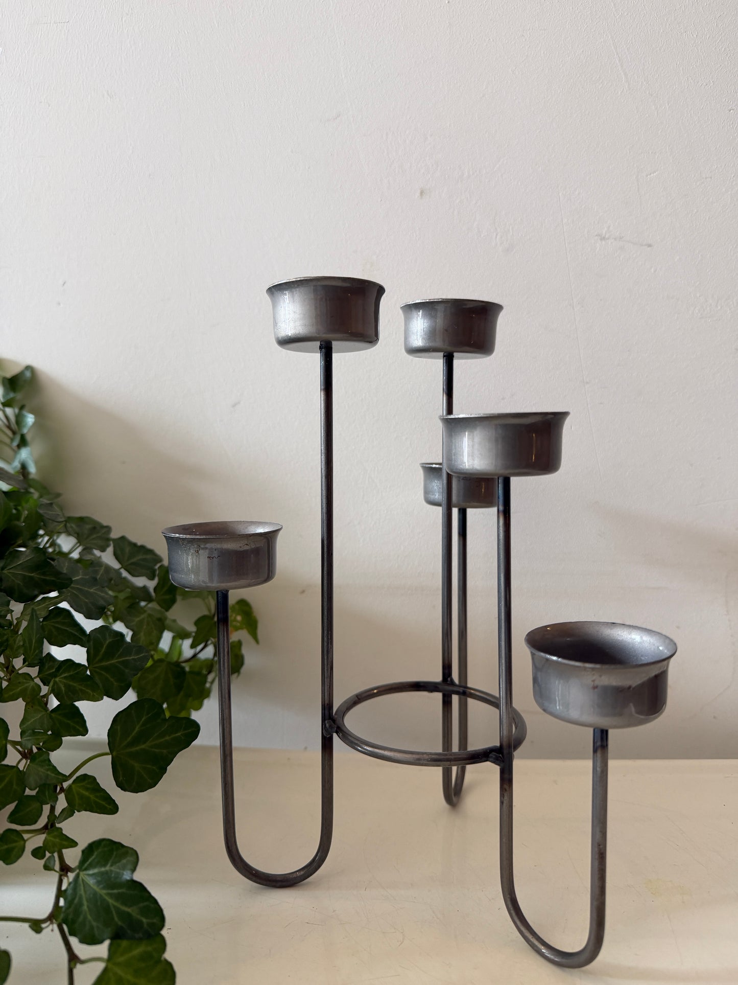 Mid Century waxinelicht kandelaar