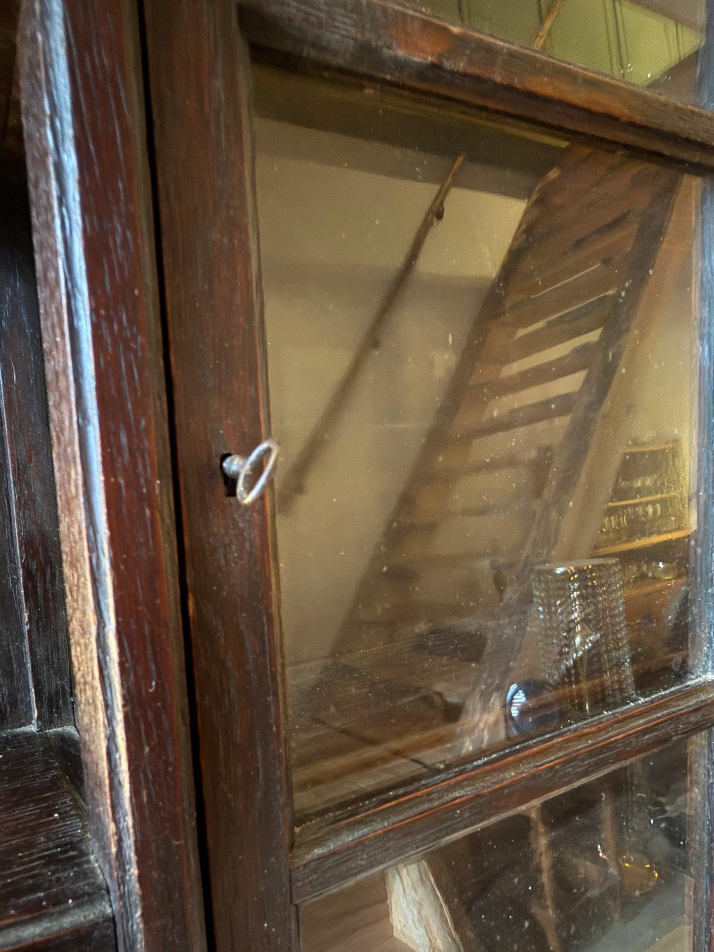 Wand vitrine kast vintage