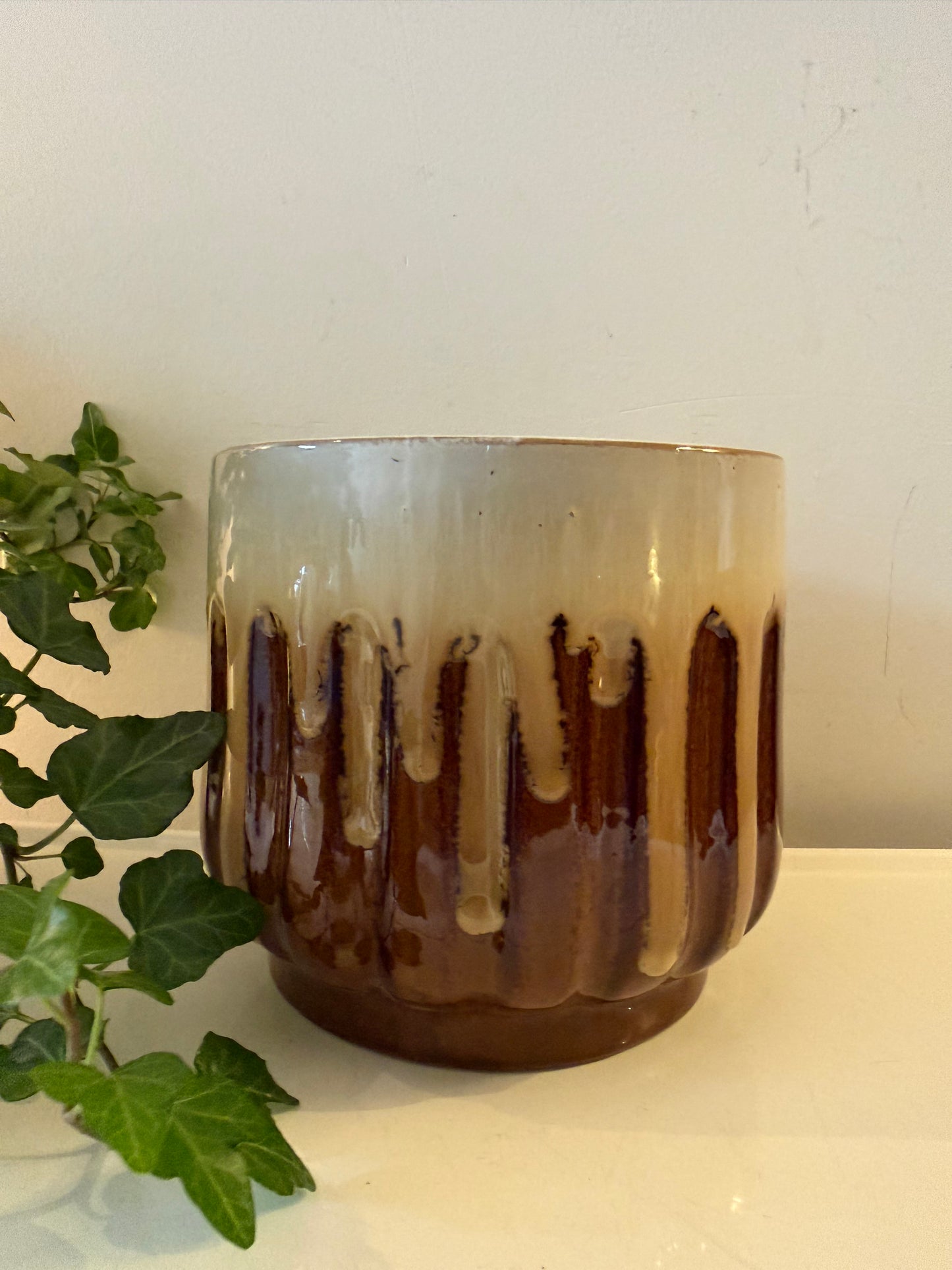 Jaren 70 vintage bloempot