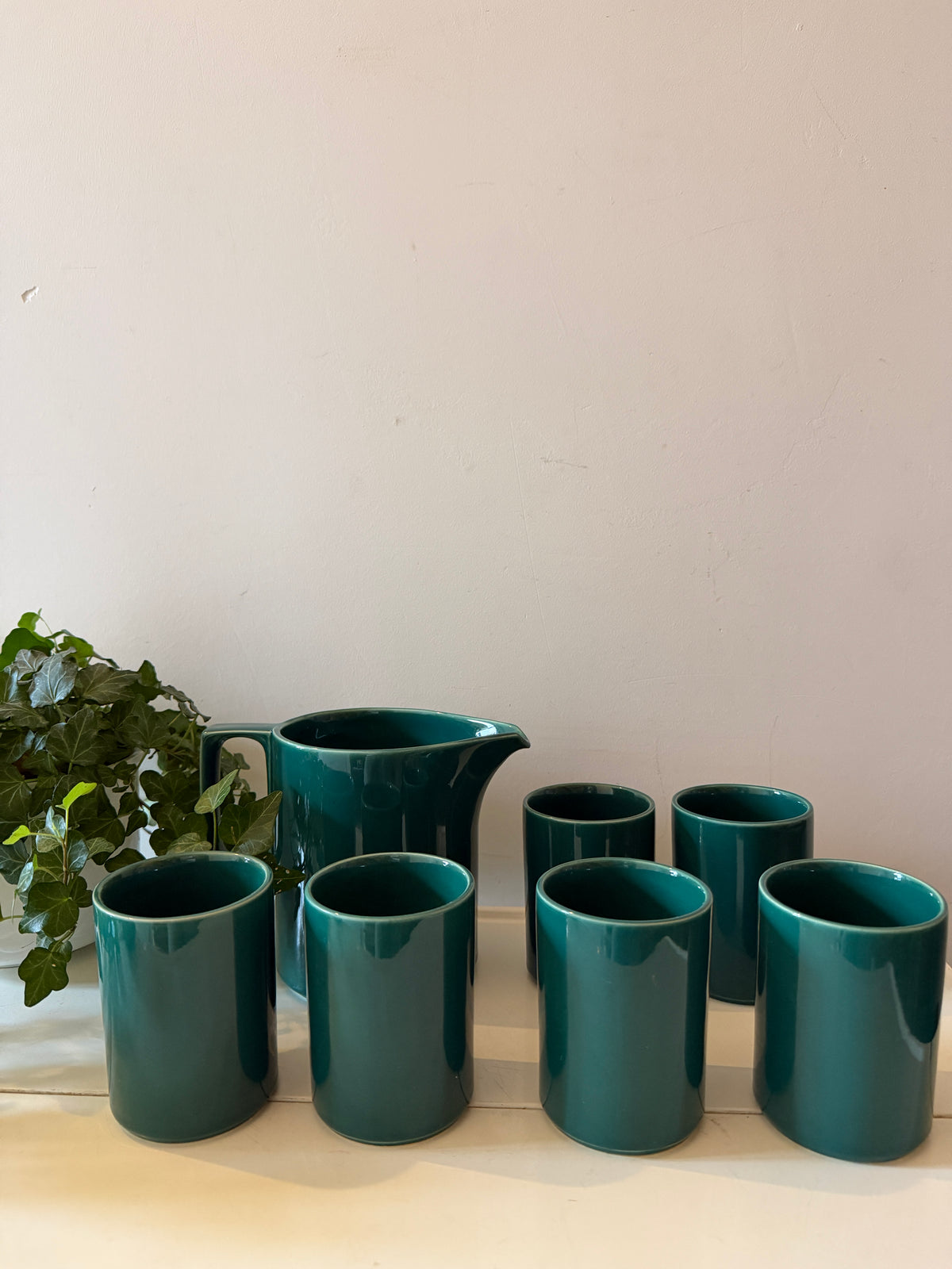 Set van 6 mokken met kan Celtic Ceramics