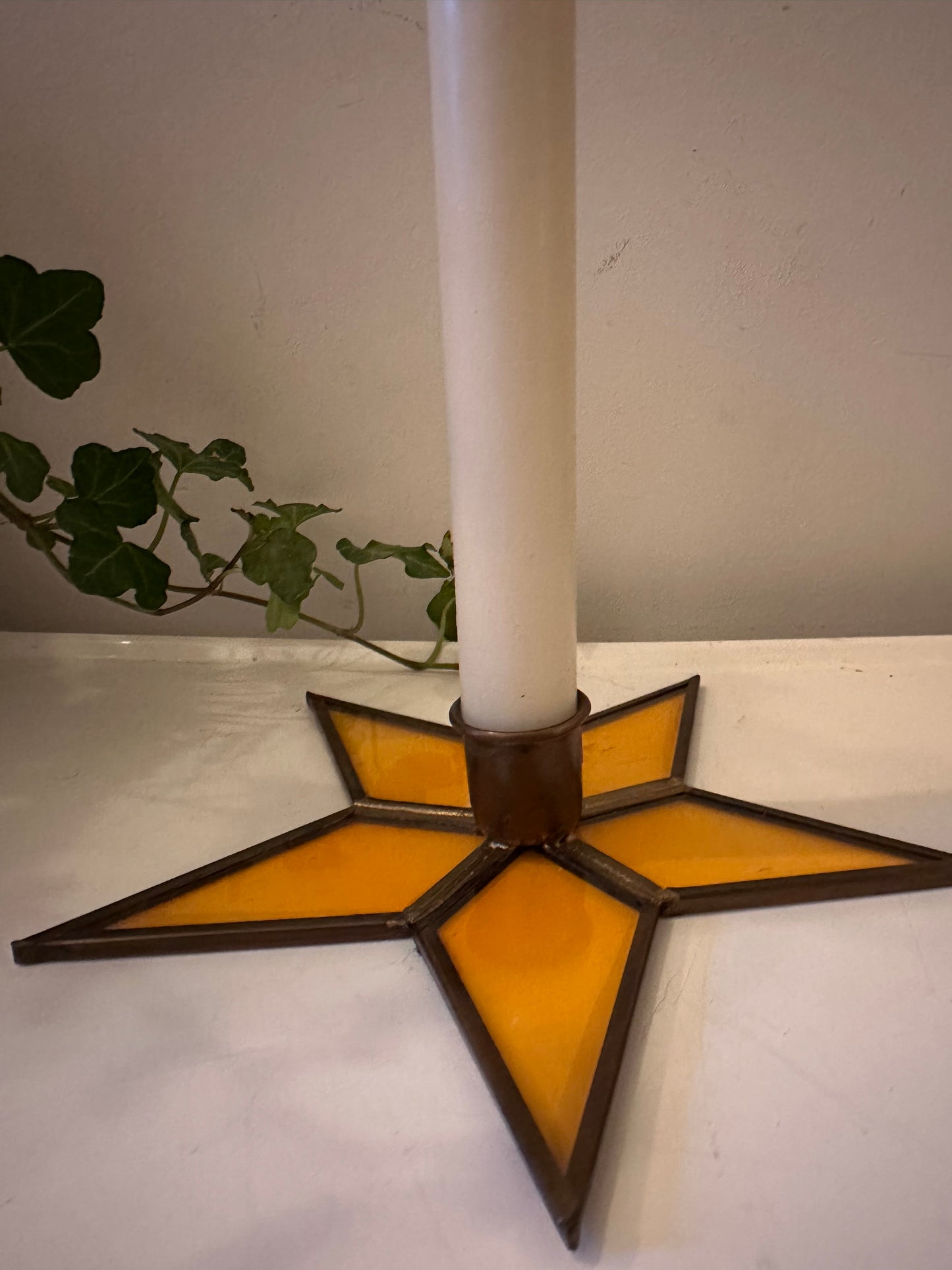 Glas in lood kandelaar