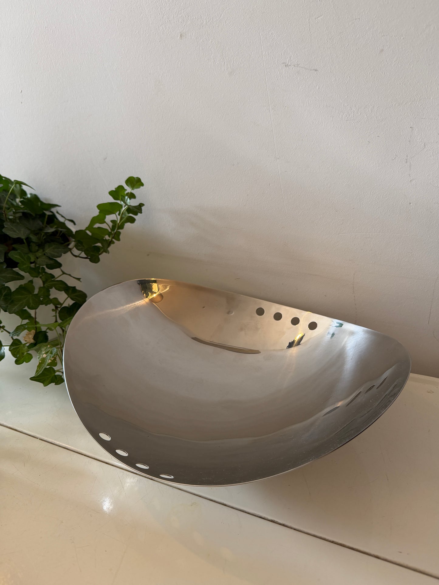 Space Age chrome fruitschaal