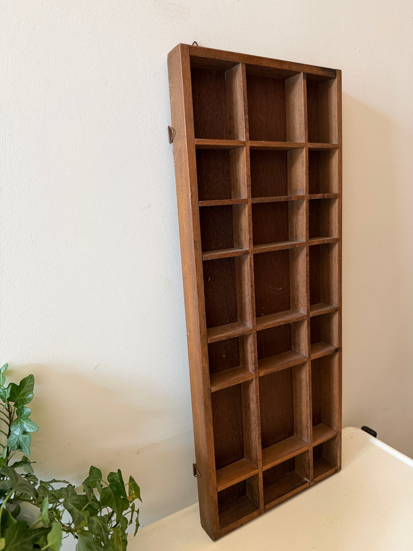 Houten jaren 70 letterbak