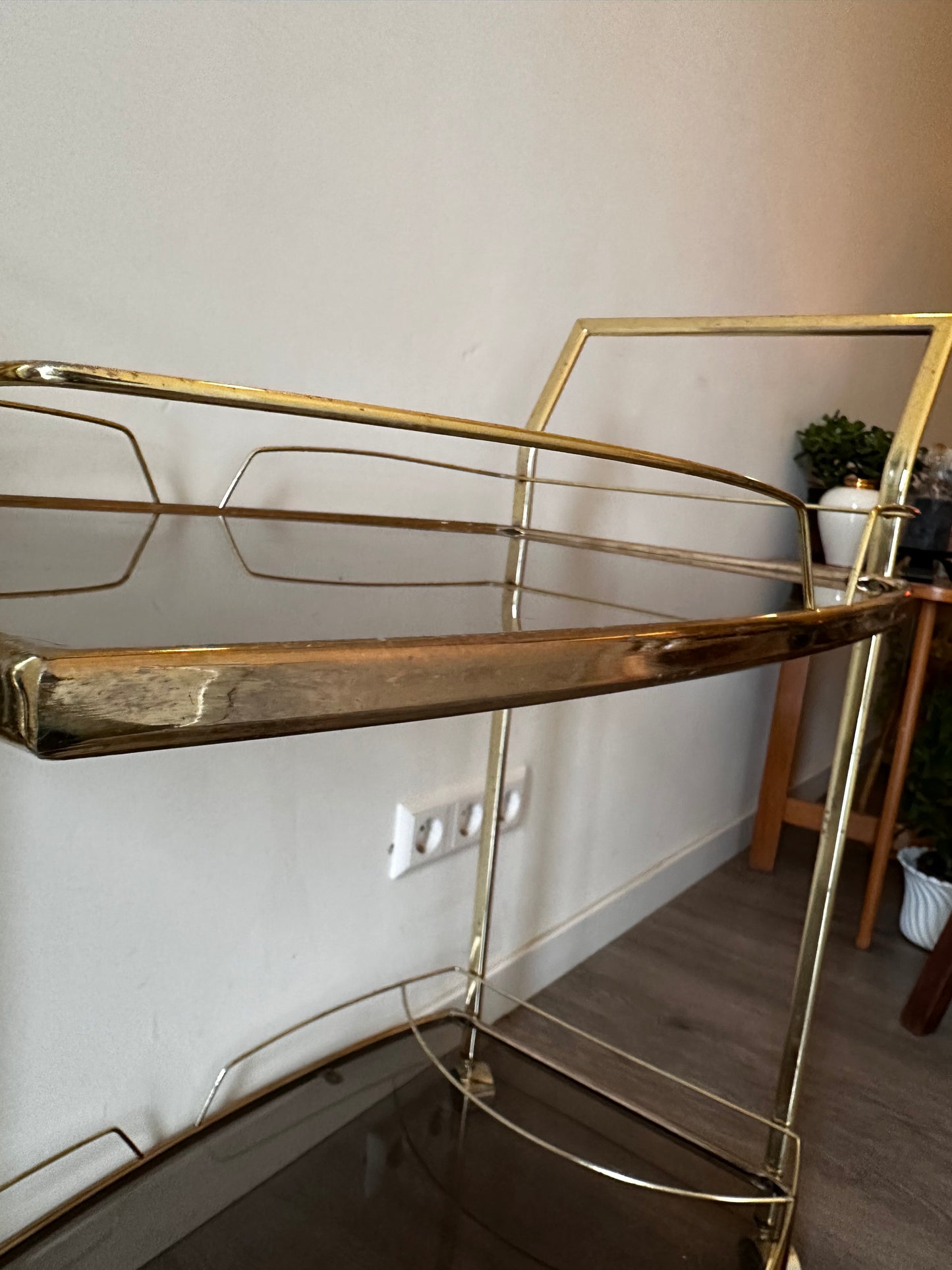 Hollywood Regency Bar Cart