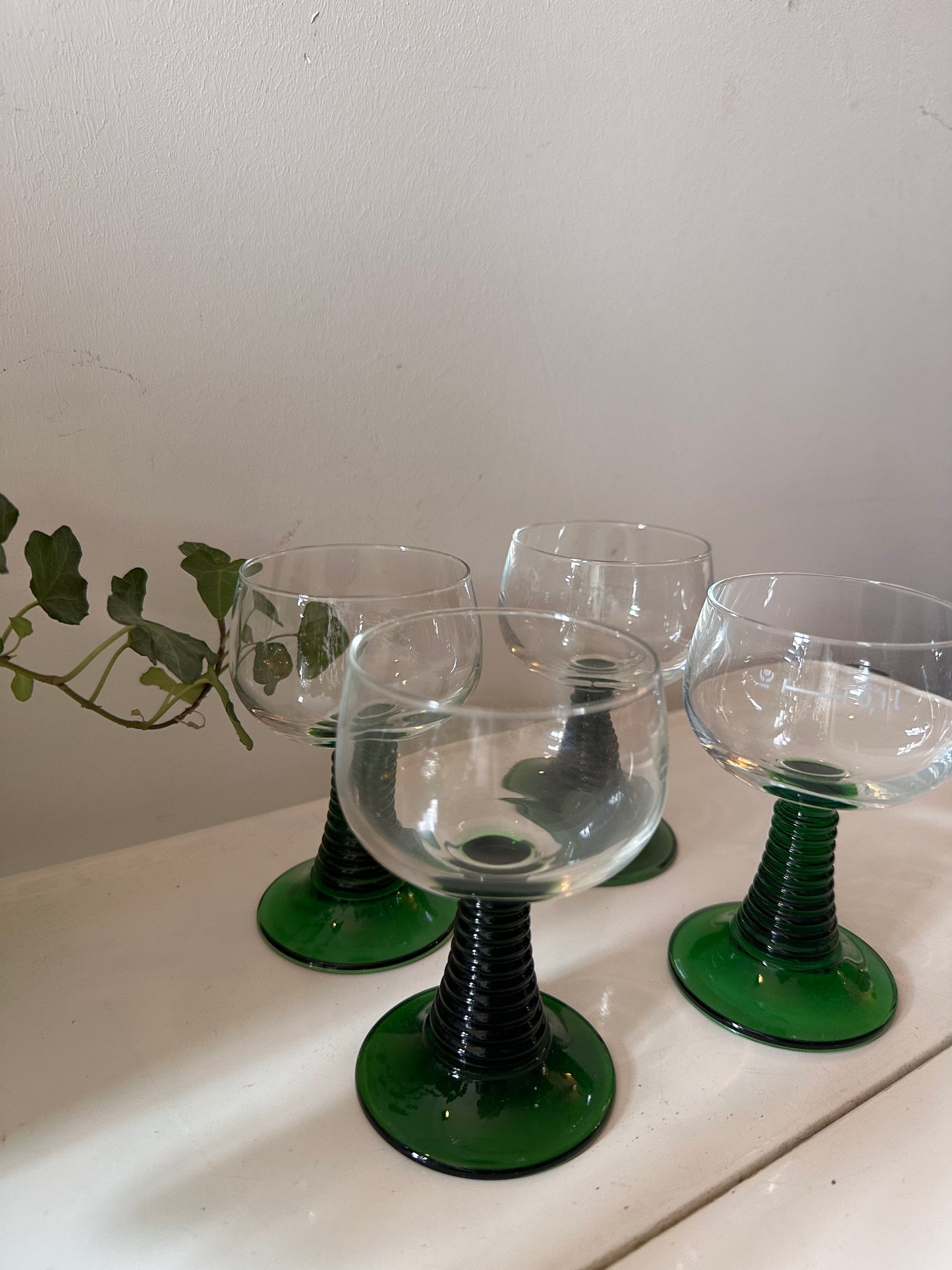 Set van 4 Roemer glazen