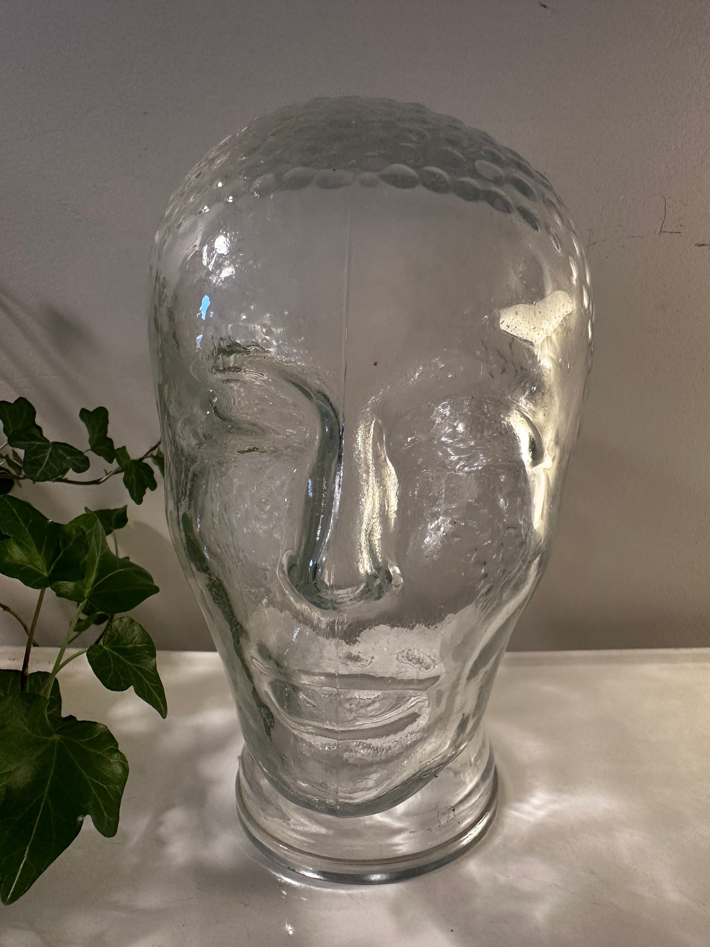 Vintage glazen hoofd