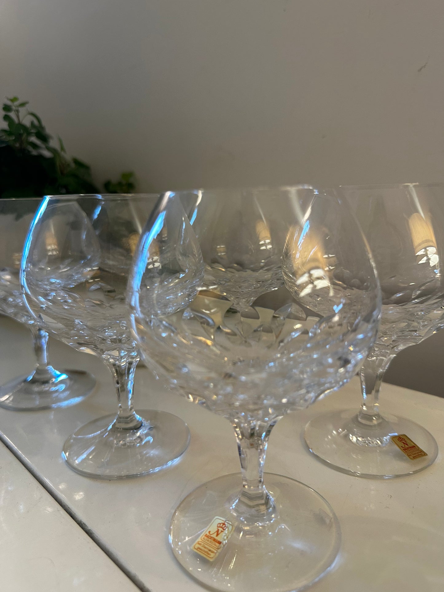 Set van 6 kristallen glazen Nachtmann