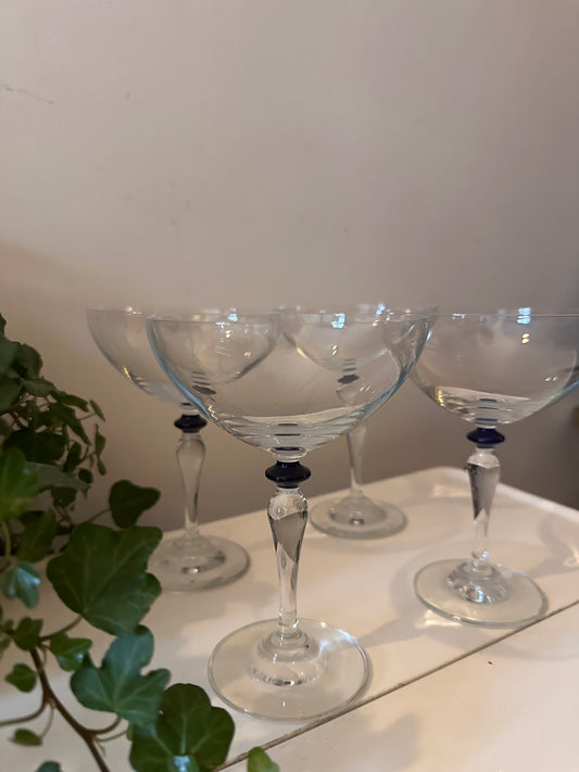 Set van 4 coupe champagne glazen Leonardo