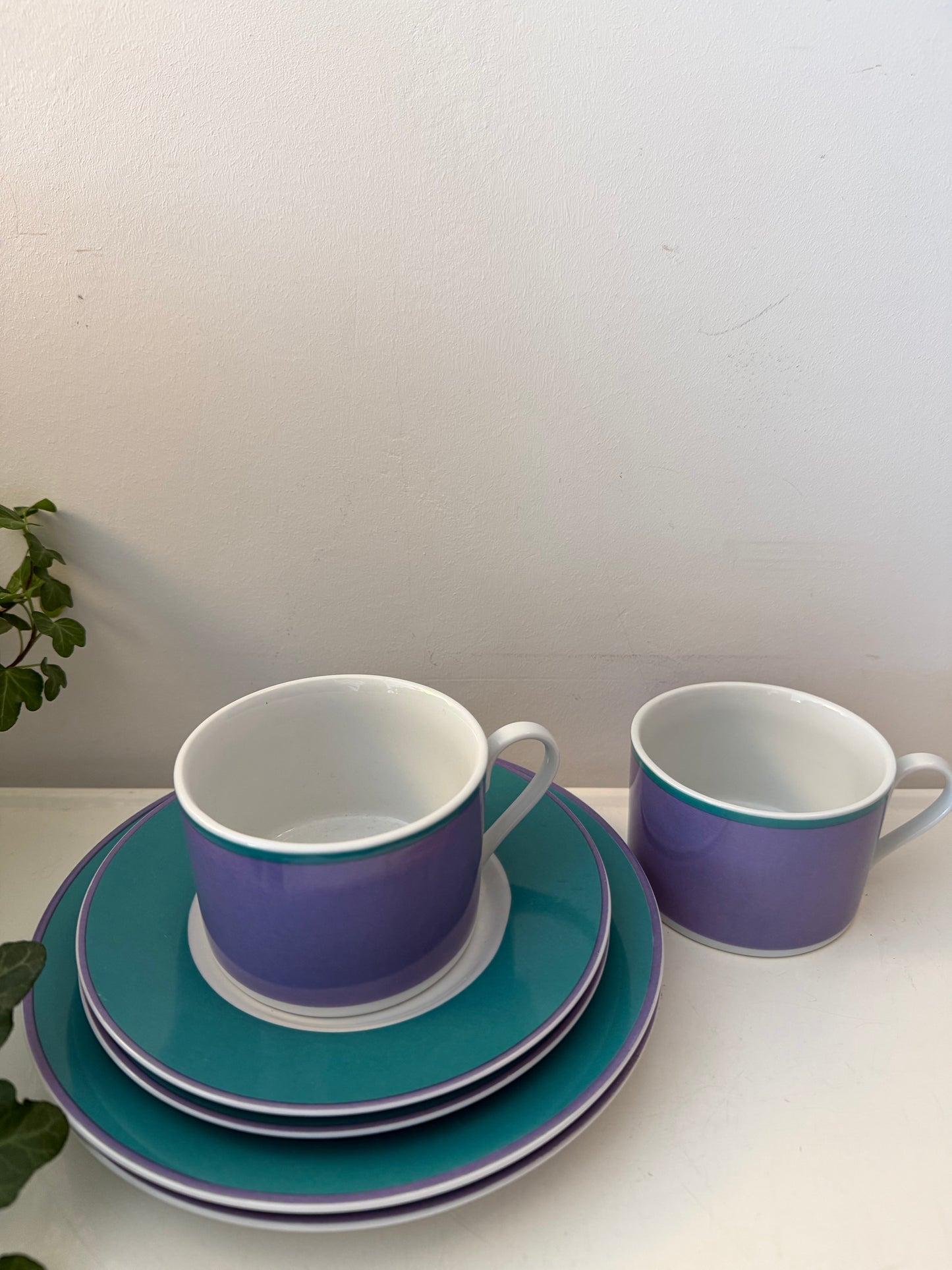 Jaren 80 ontbijtservies