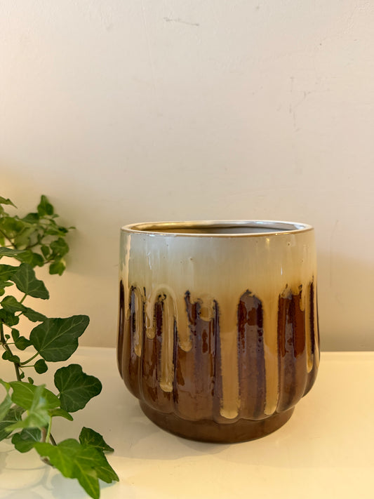 Jaren 70 vintage bloempot